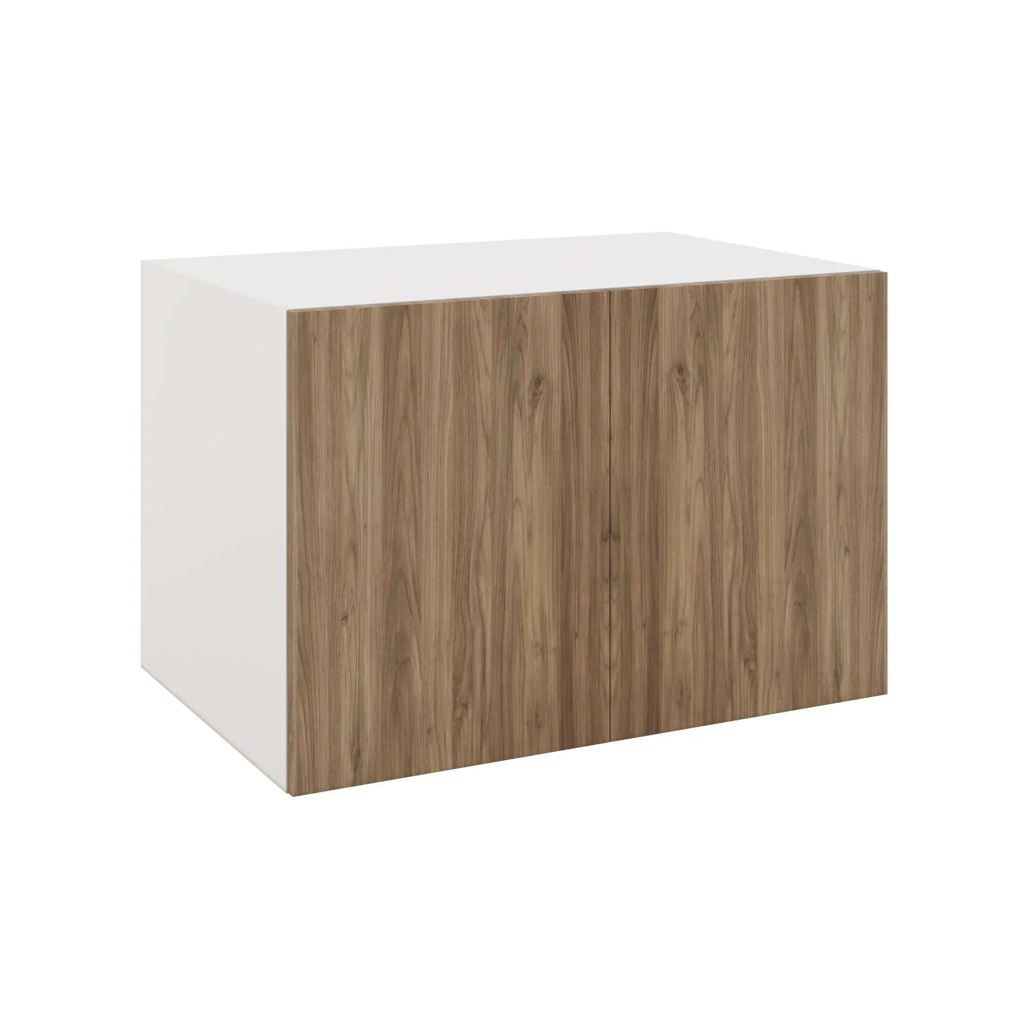 Modernform Cabinet Walnut 36" W X 24" H X 24" D Double Door Wall Cabinet