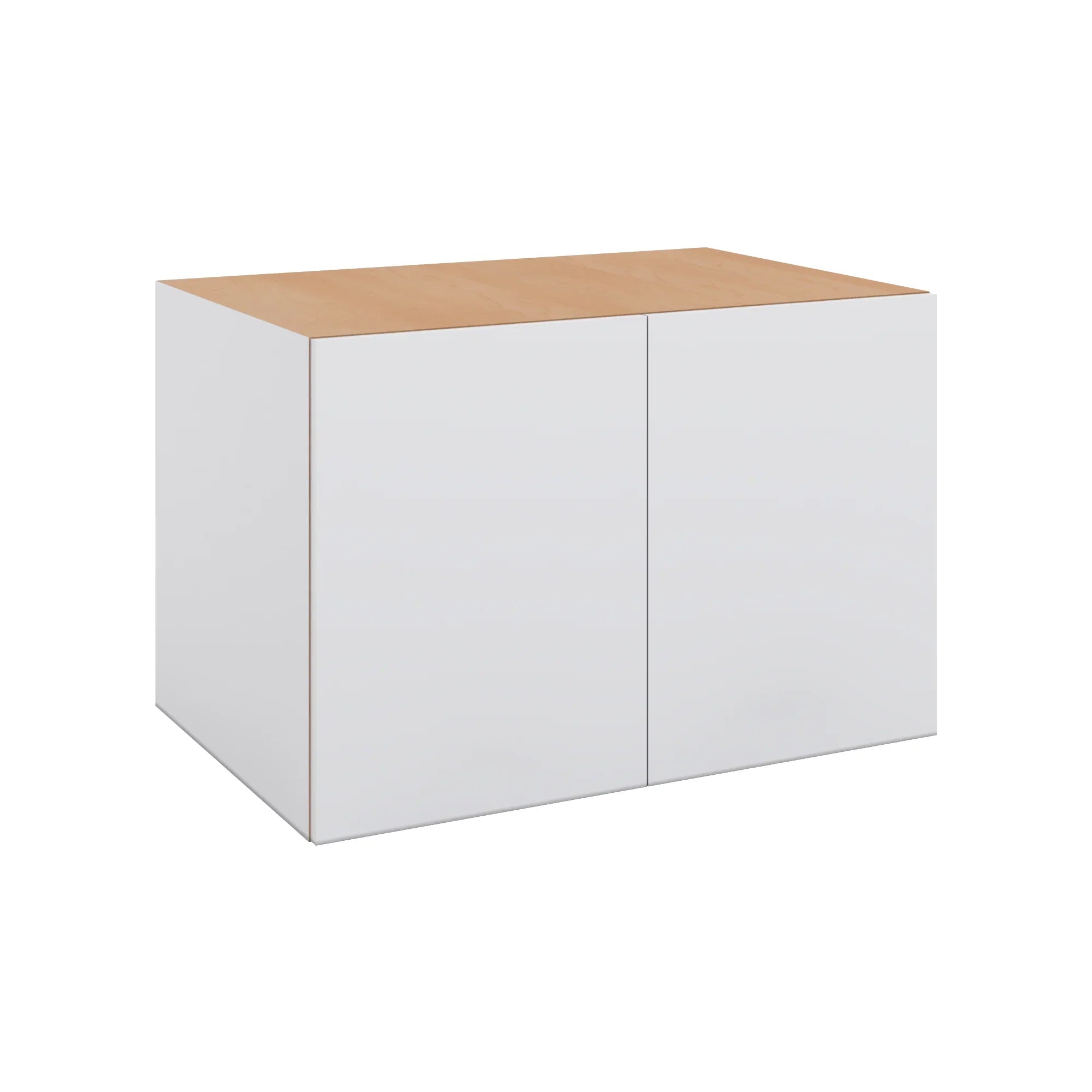 Modernform Cabinet Matte White 36" W X 24" H X 24" D Double Door Wall Cabinet
