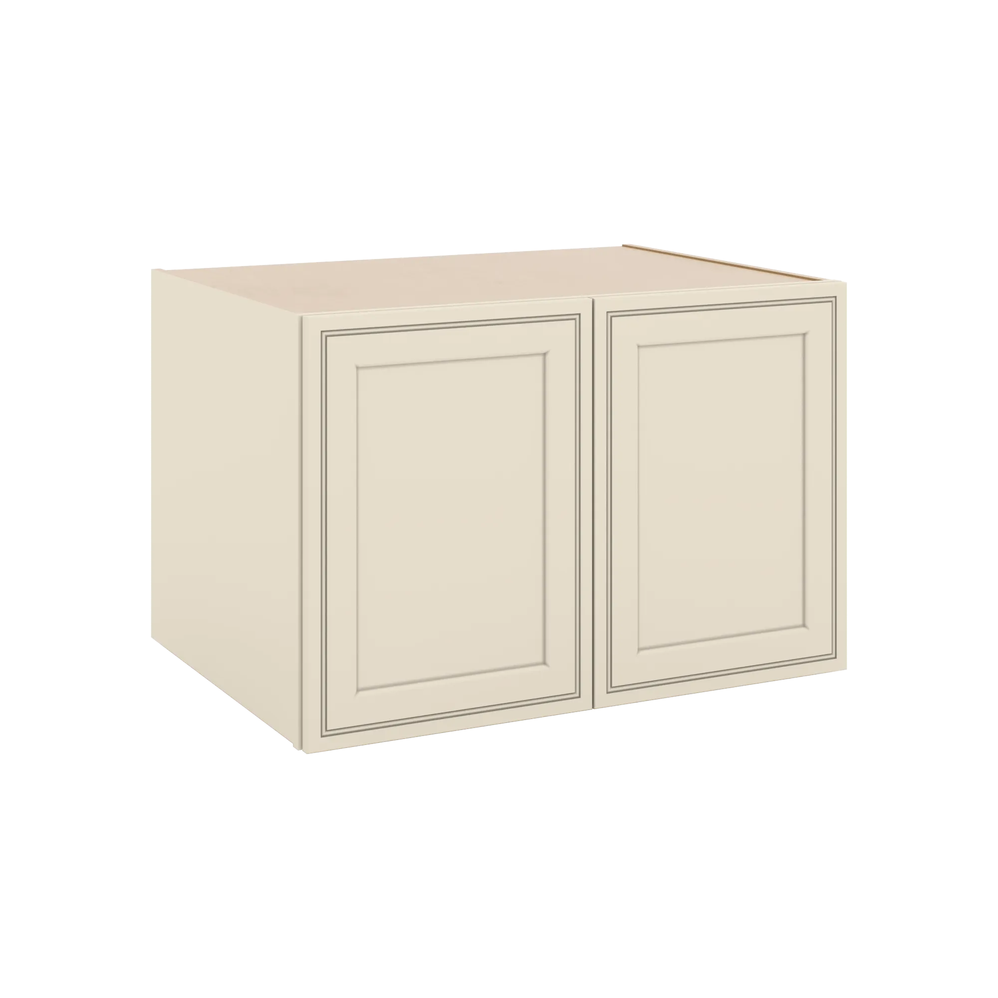 J&K Pearl Glazed H9 Refrigerator Wall Cabinet - 36" W x 24" H x 27" D