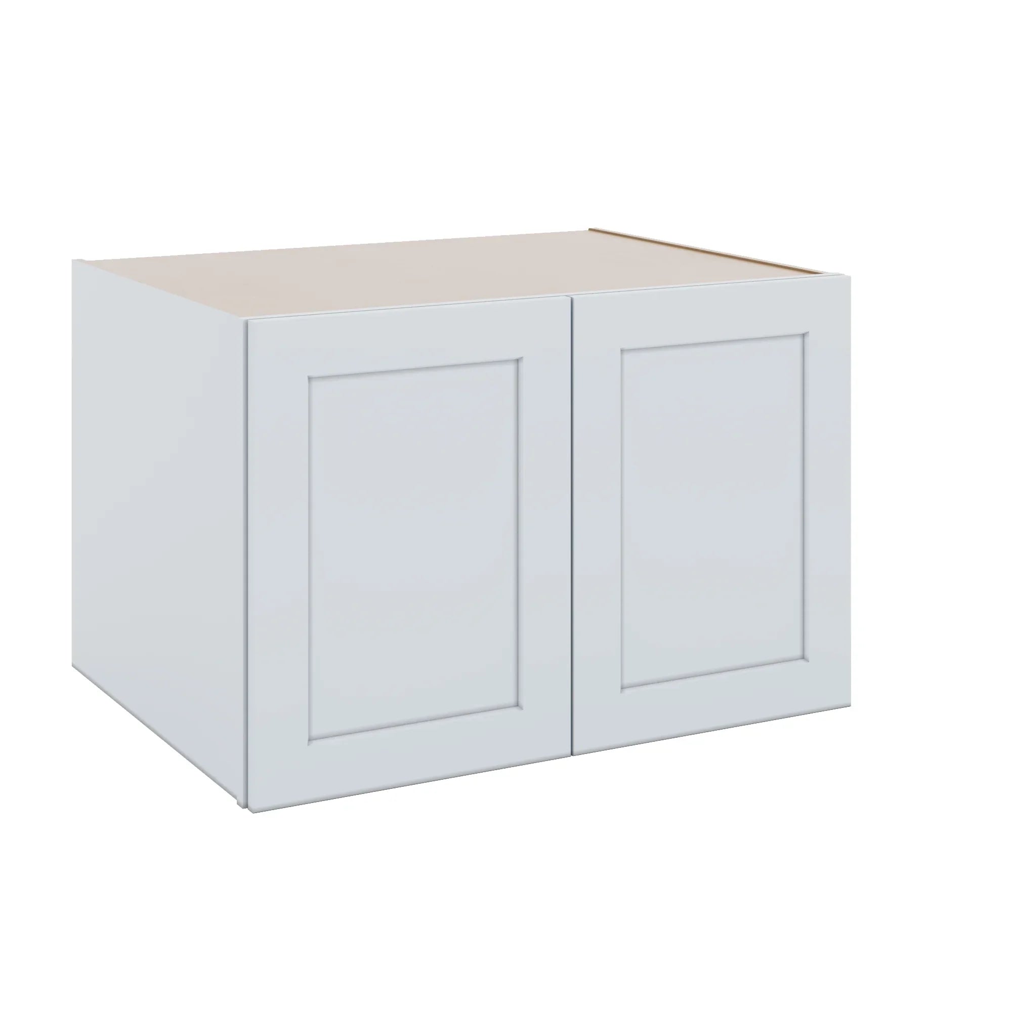 J&K White Shaker S8 Refrigerator Wall Cabinet - 36" W x 24" H x 27" D