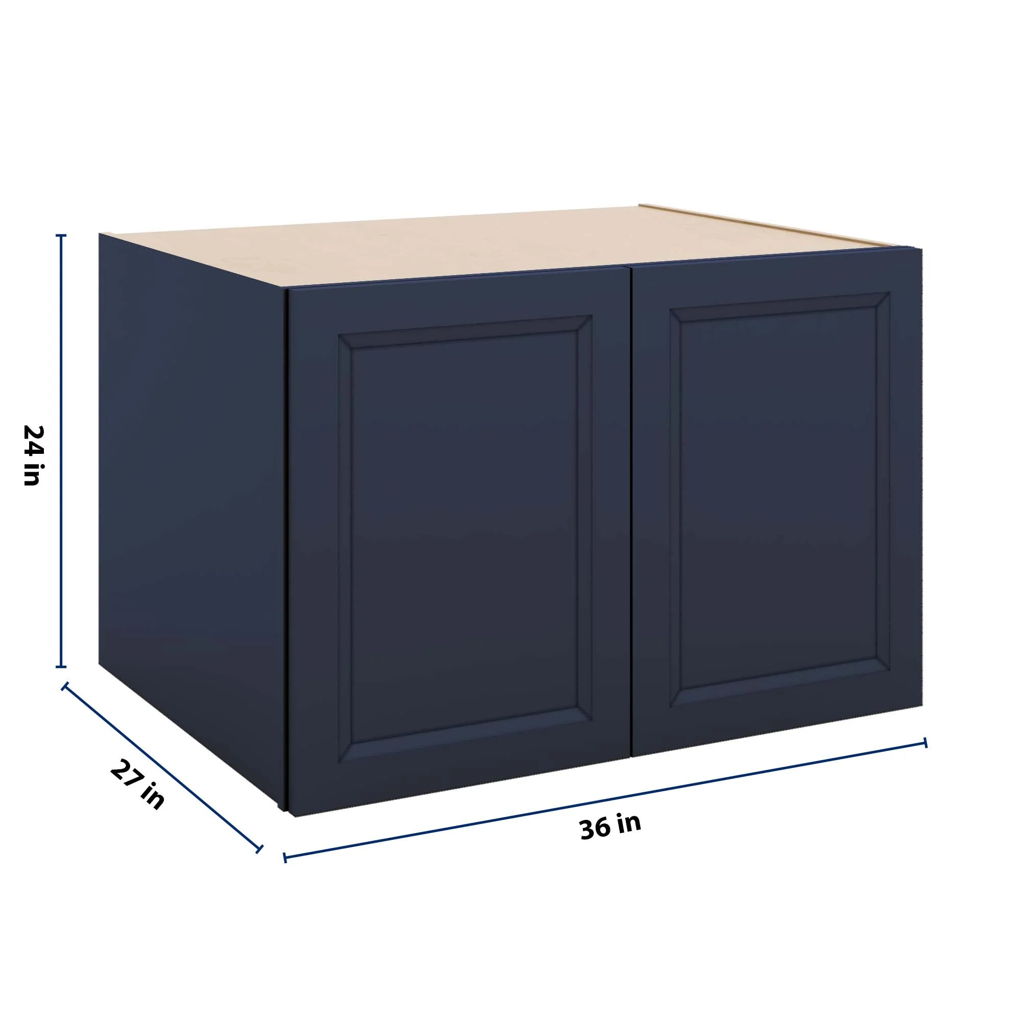 J&K Naval B7 Refrigerator Wall Cabinet - 36" W x 24" H x 27" D