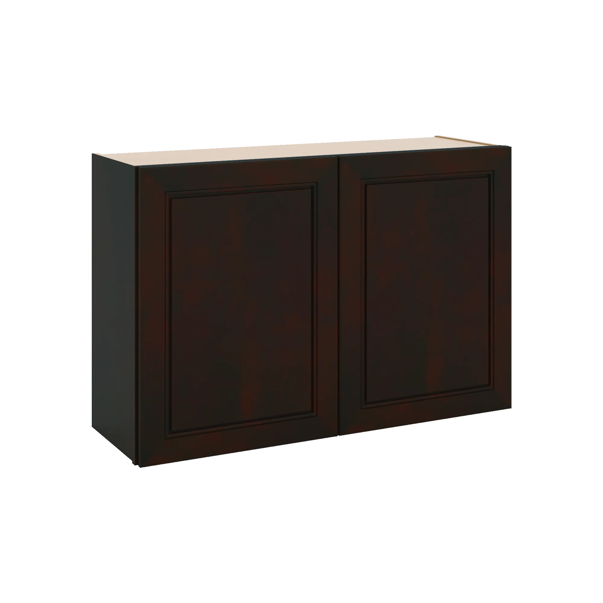 J&K Espresso K8 Double Door Wall Cabinet - 36" W x 24" H