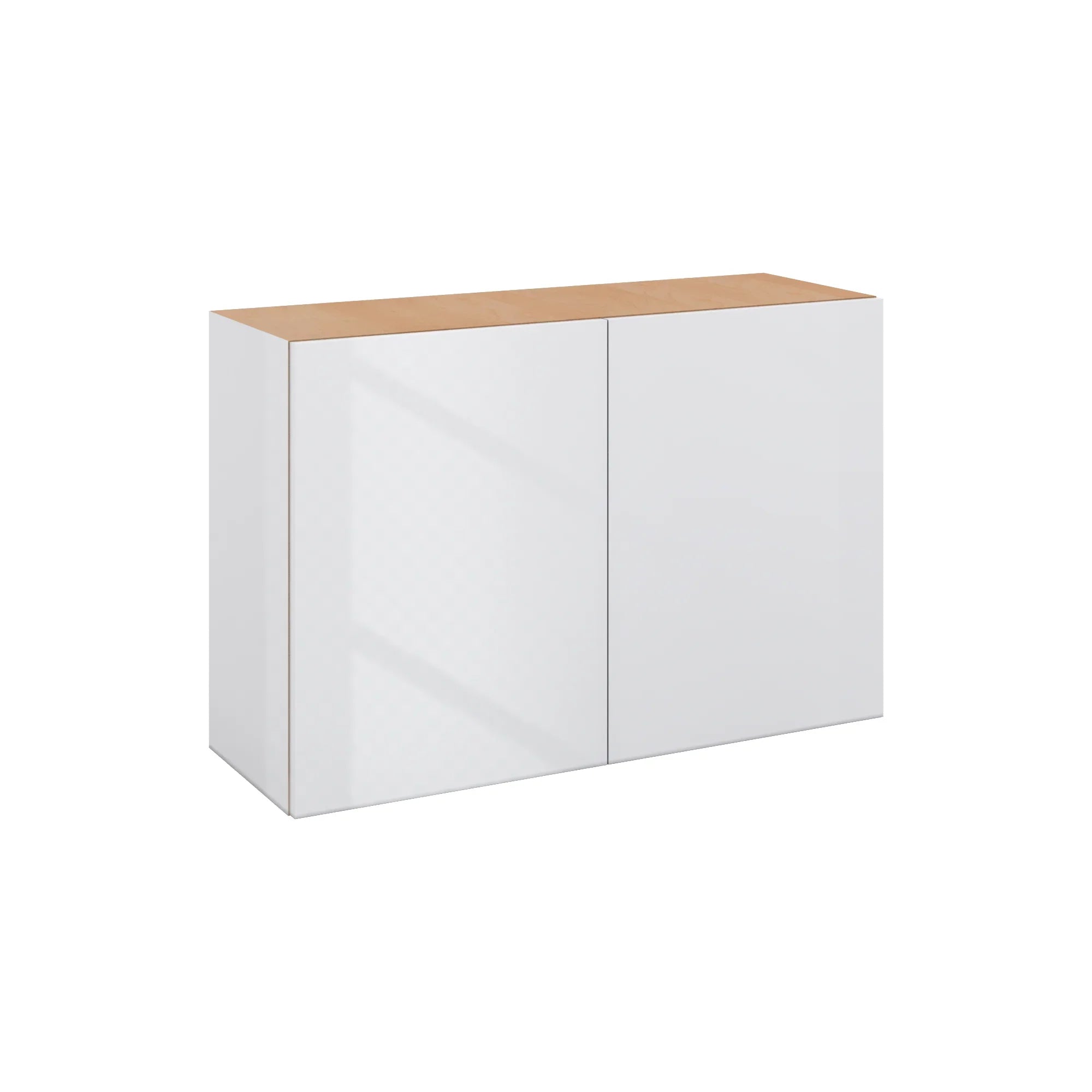Modernform Cabinet Gloss White 36" W X 24" H X 12" D Double Door Wall Cabinet