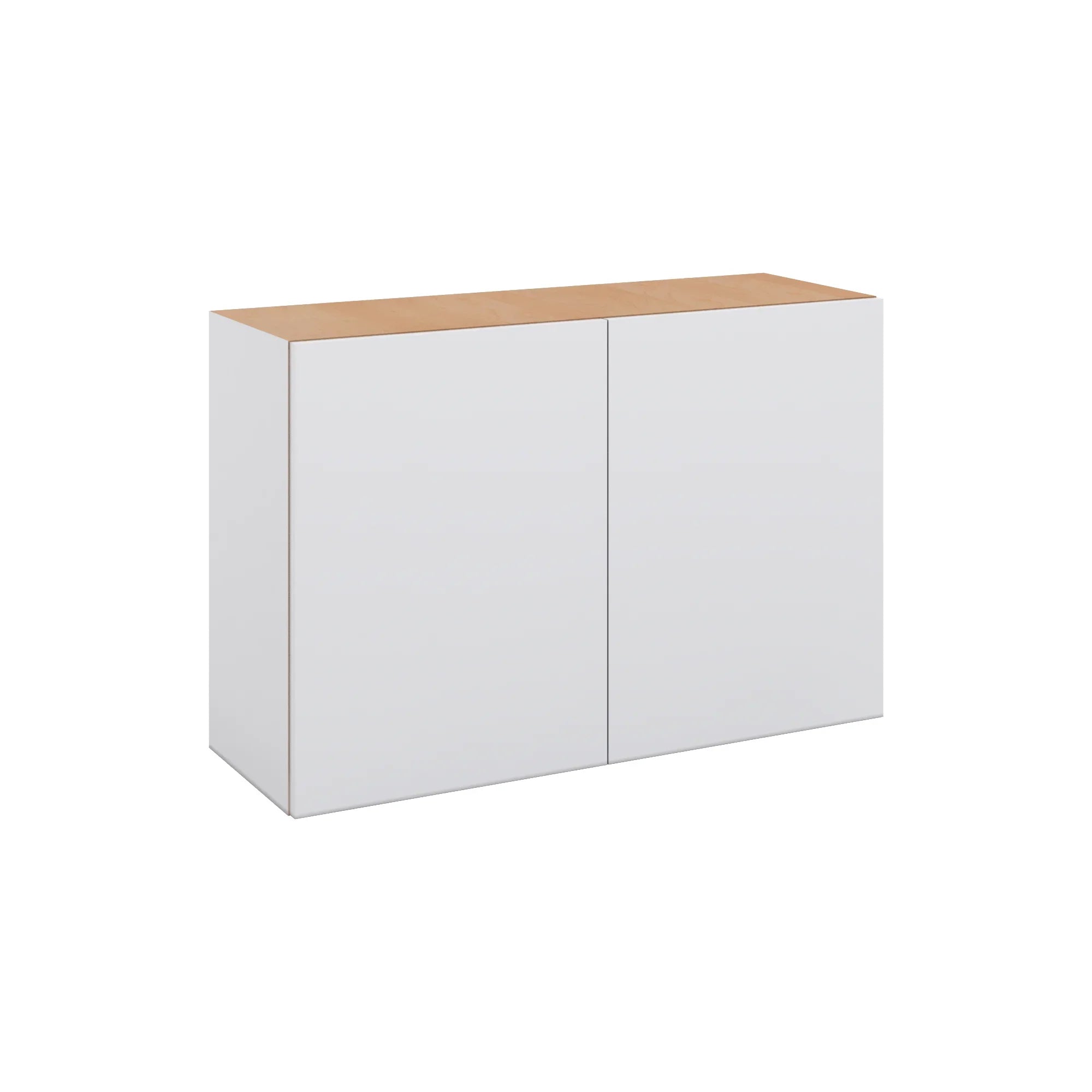 Modernform Cabinet Matte White 36" W X 24" H X 12" D Double Door Wall Cabinet