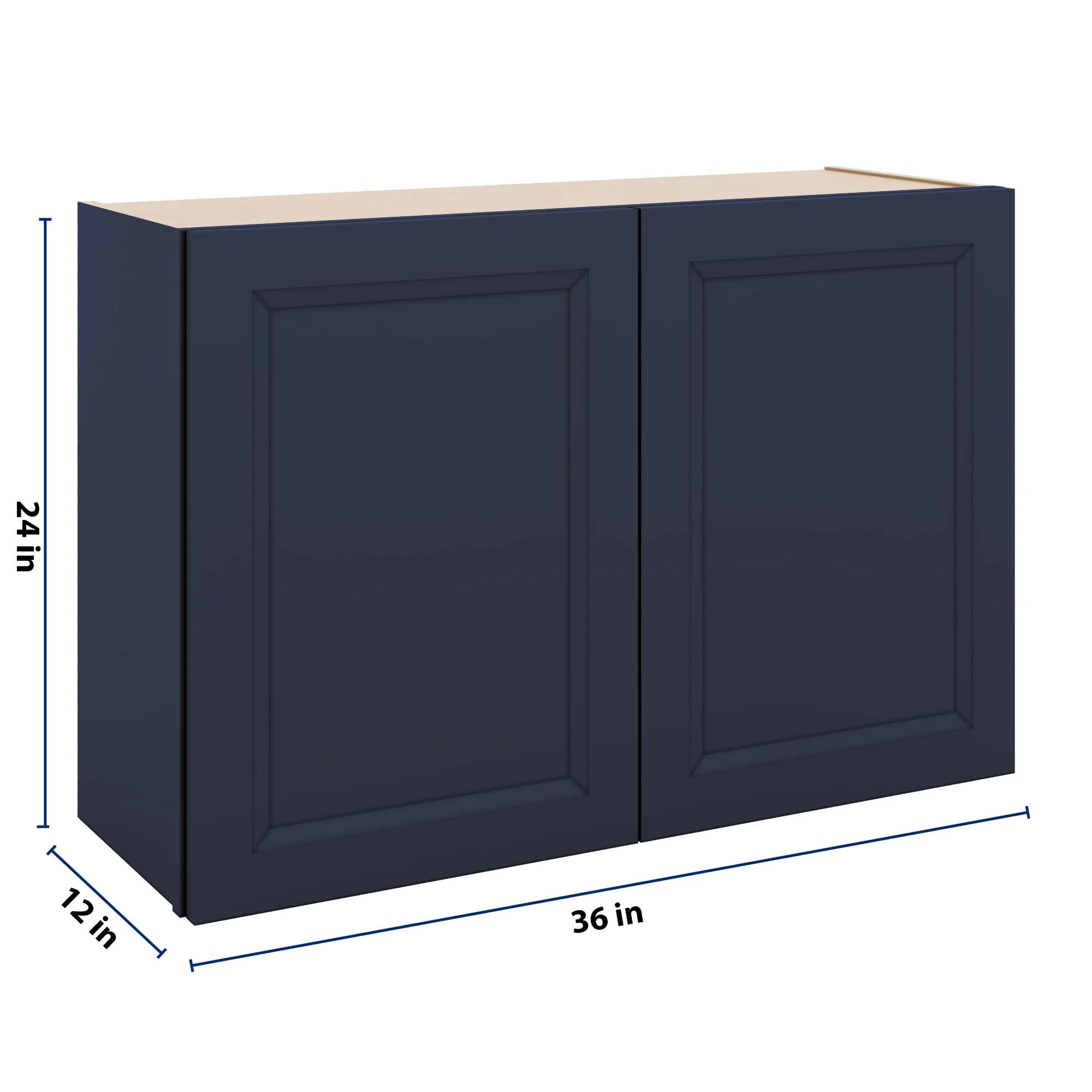 J&K Naval B7 Double Door Wall Cabinet - 36" W x 24" H