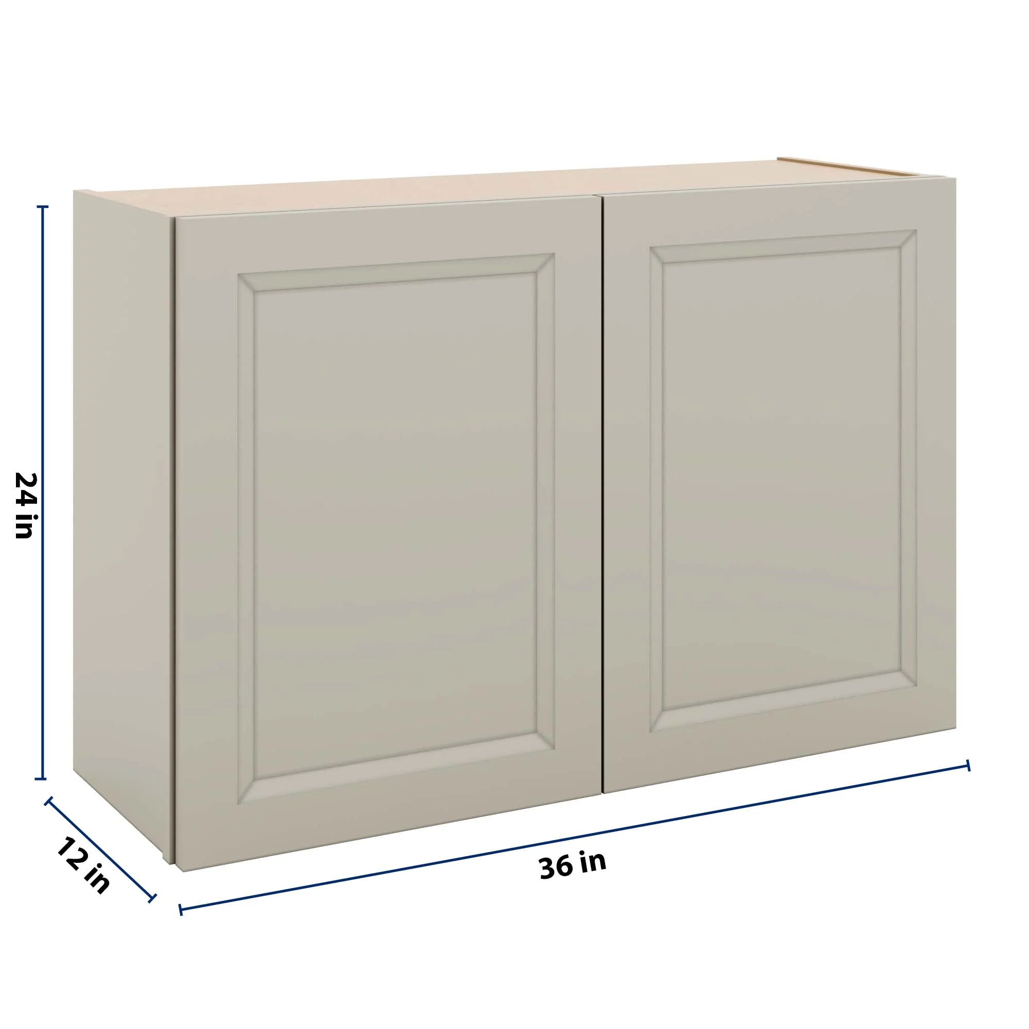 J&K Pebble B6 Double Door Wall Cabinet - 36" W x 24" H
