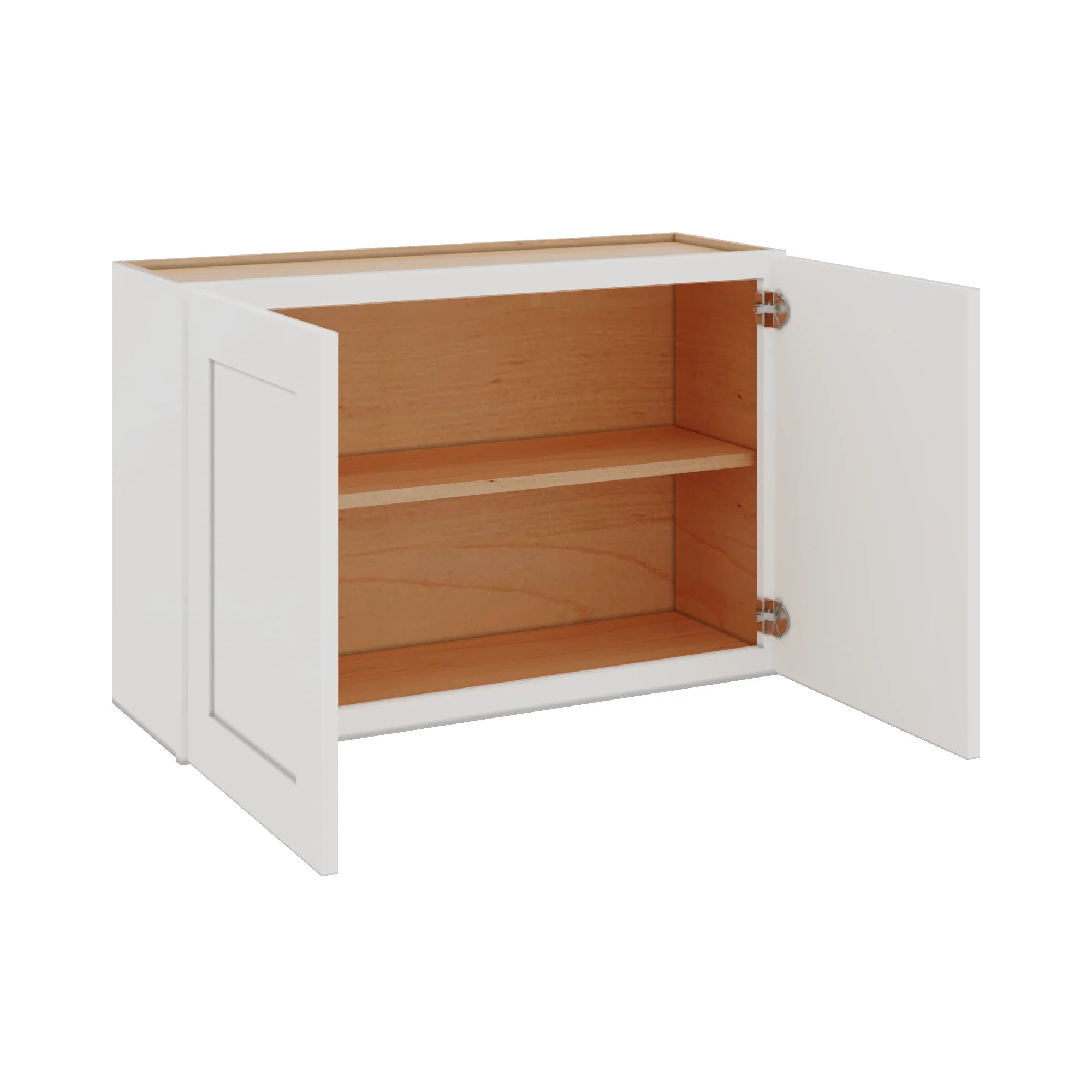 Modernform Cabinet White Shaker 36" W X 24" H X 12" D Double Door Wall Cabinet