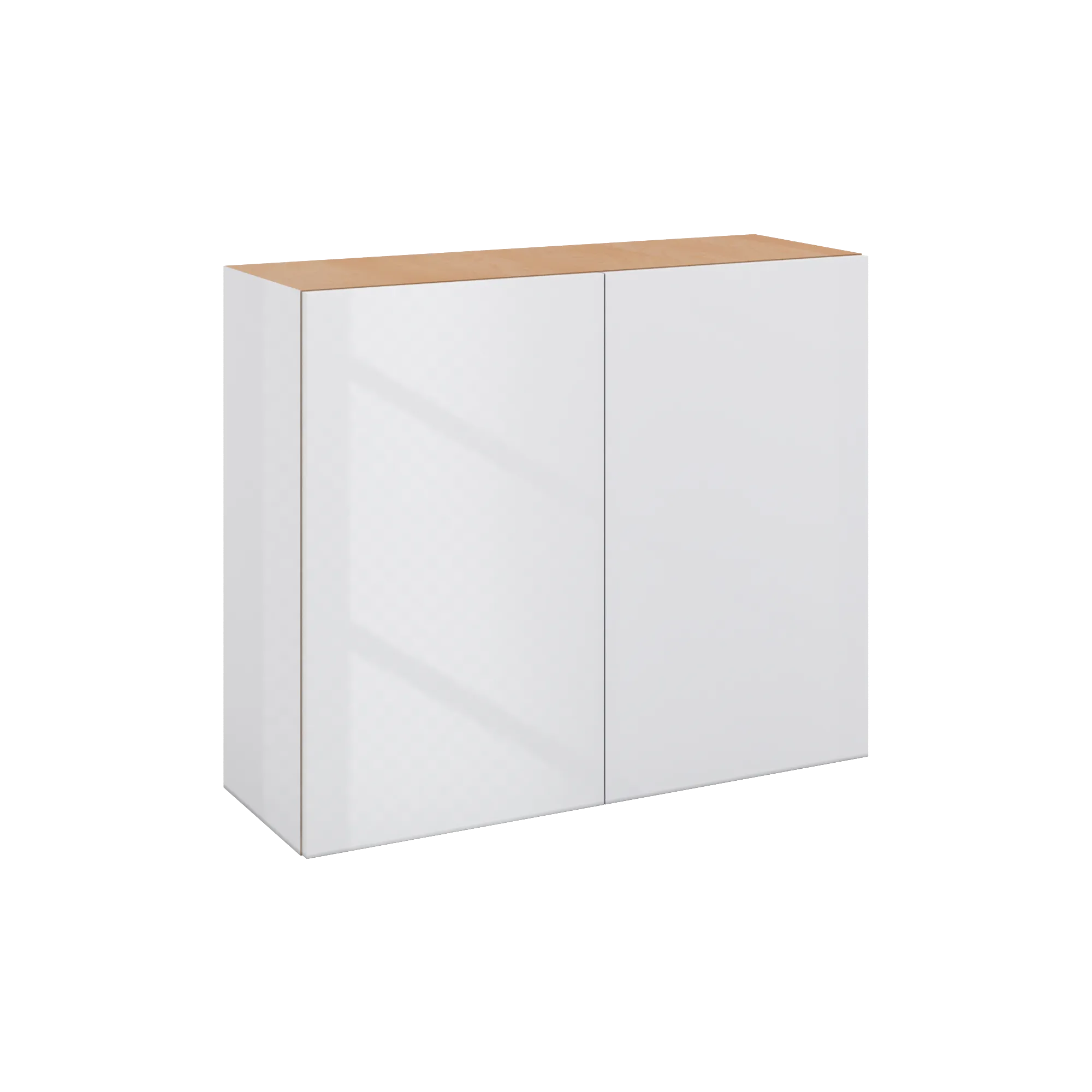 Modernform Cabinet Gloss White 36" W X 30" H X 12" D Double Door Wall Cabinet