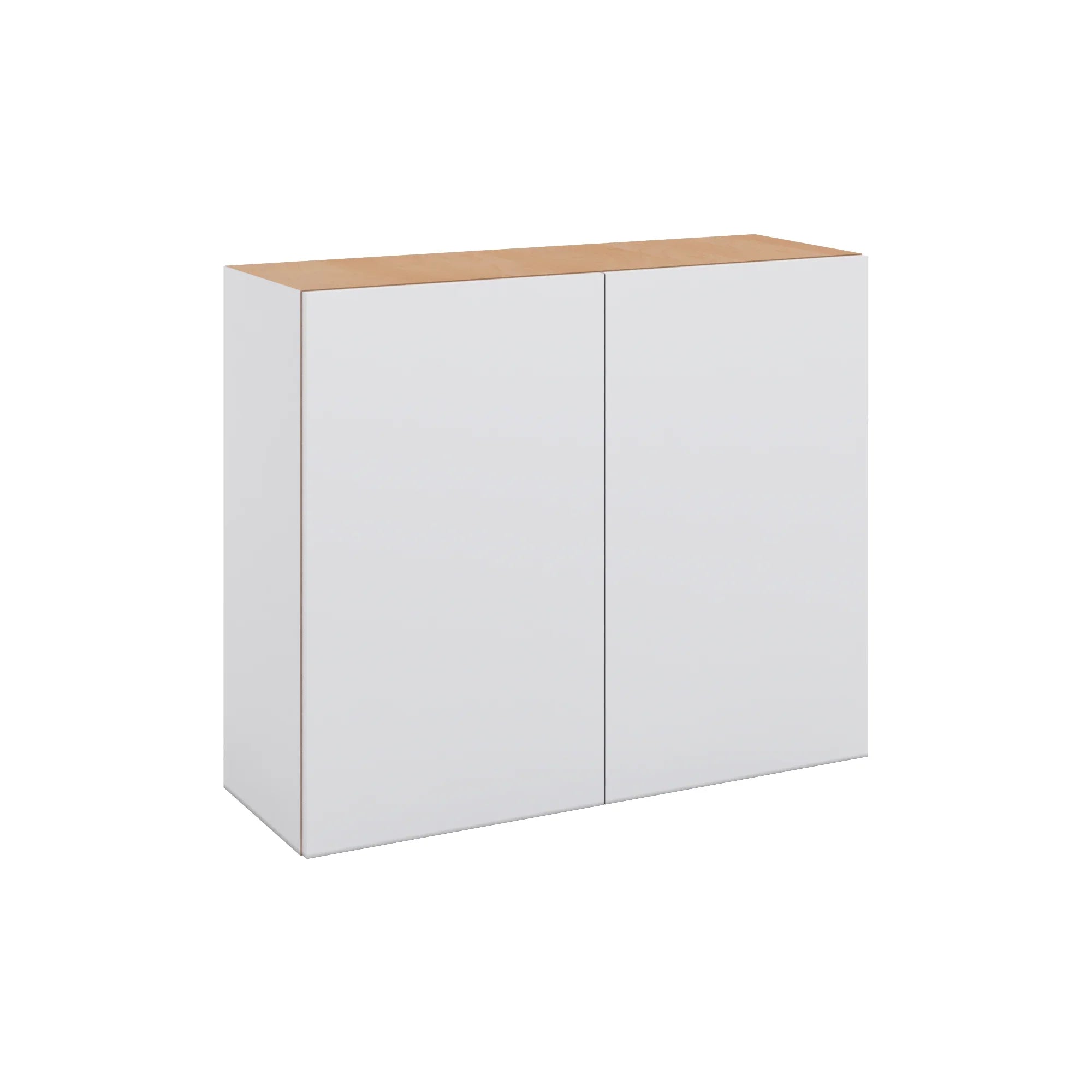 Modernform Cabinet Matte White 36" W X 30" H X 12" D Double Door Wall Cabinet
