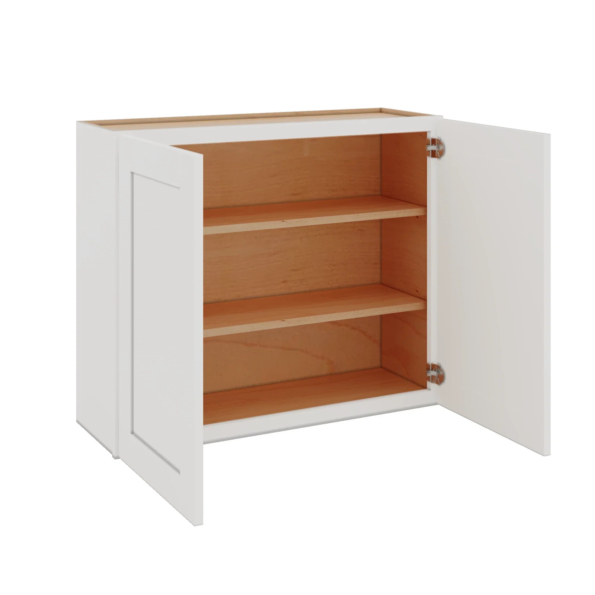 Modernform Cabinet White Shaker 36" W X 30" H X 12" D Double Door Wall Cabinet