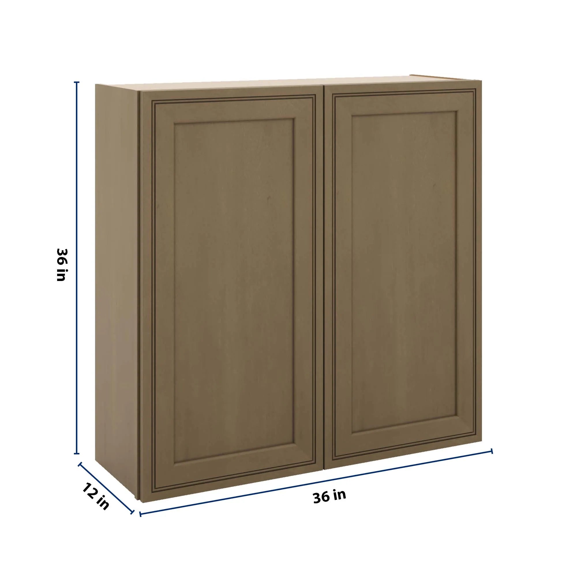 J&K Hazel H8 Double Door Wall Cabinet - 36" W x 36" H
