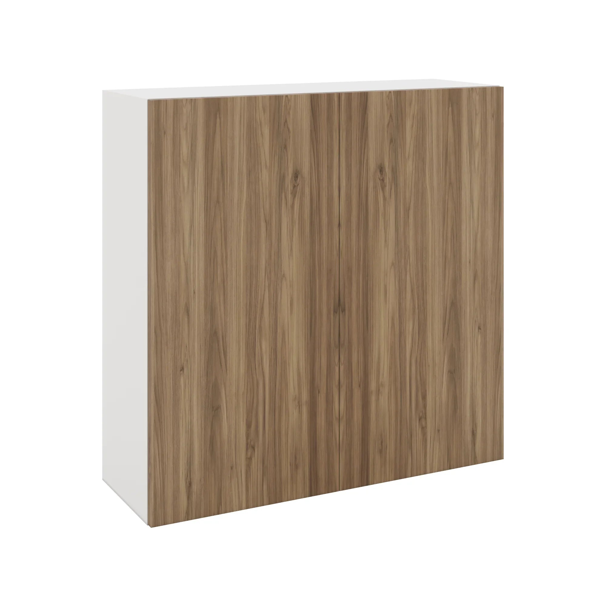 Modernform Cabinet Walnut 36" W X 36" H X 12" D Double Door Wall Cabinet