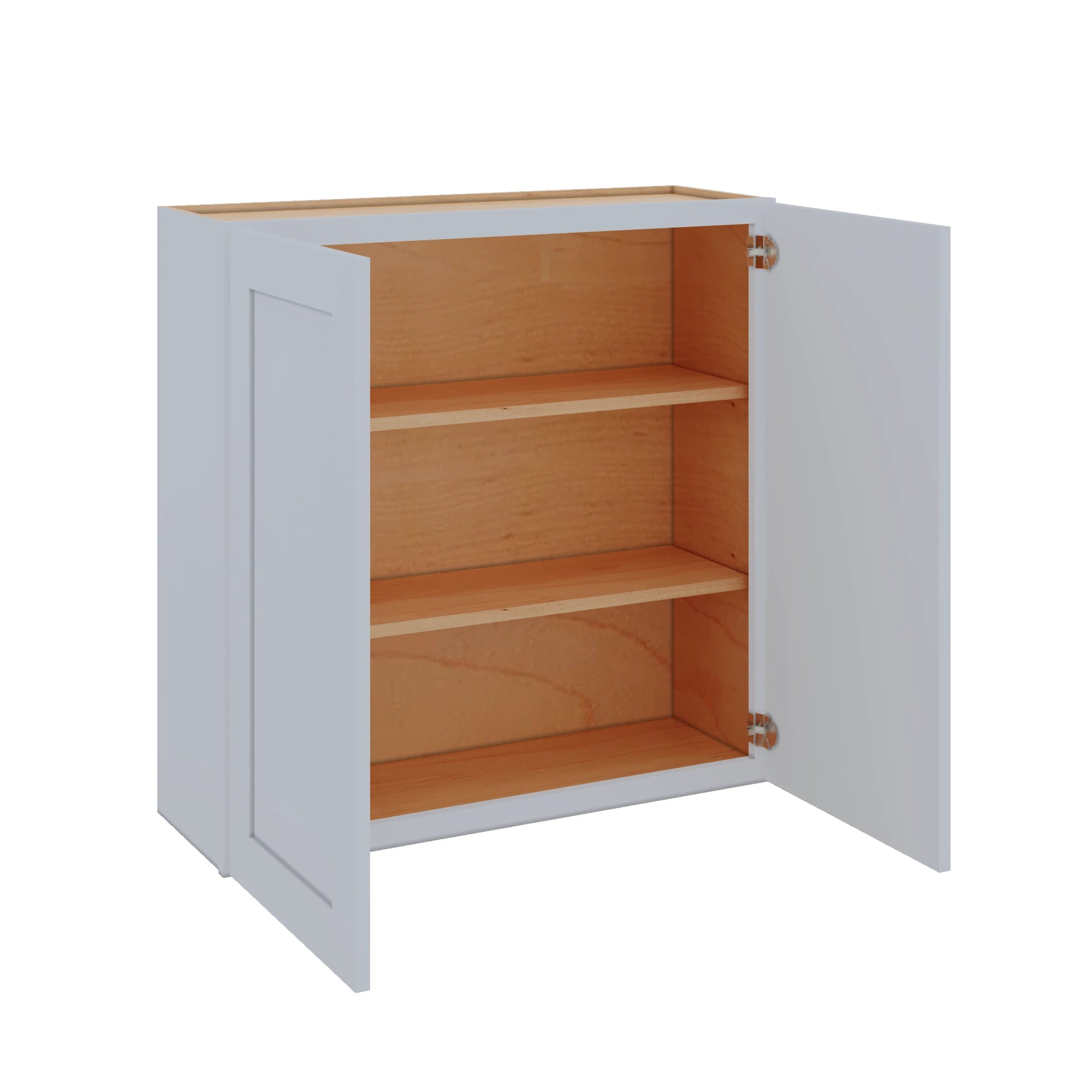 Modernform Cabinet Grey Shaker 36" W X 36" H X 12" D Double Door Wall Cabinet