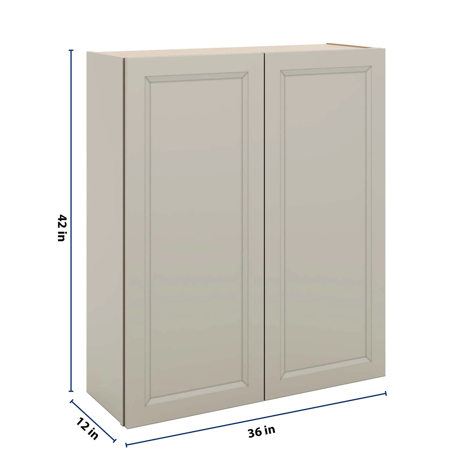 J&K Pebble B6 Double Door Wall Cabinet - 36" W x 42" H
