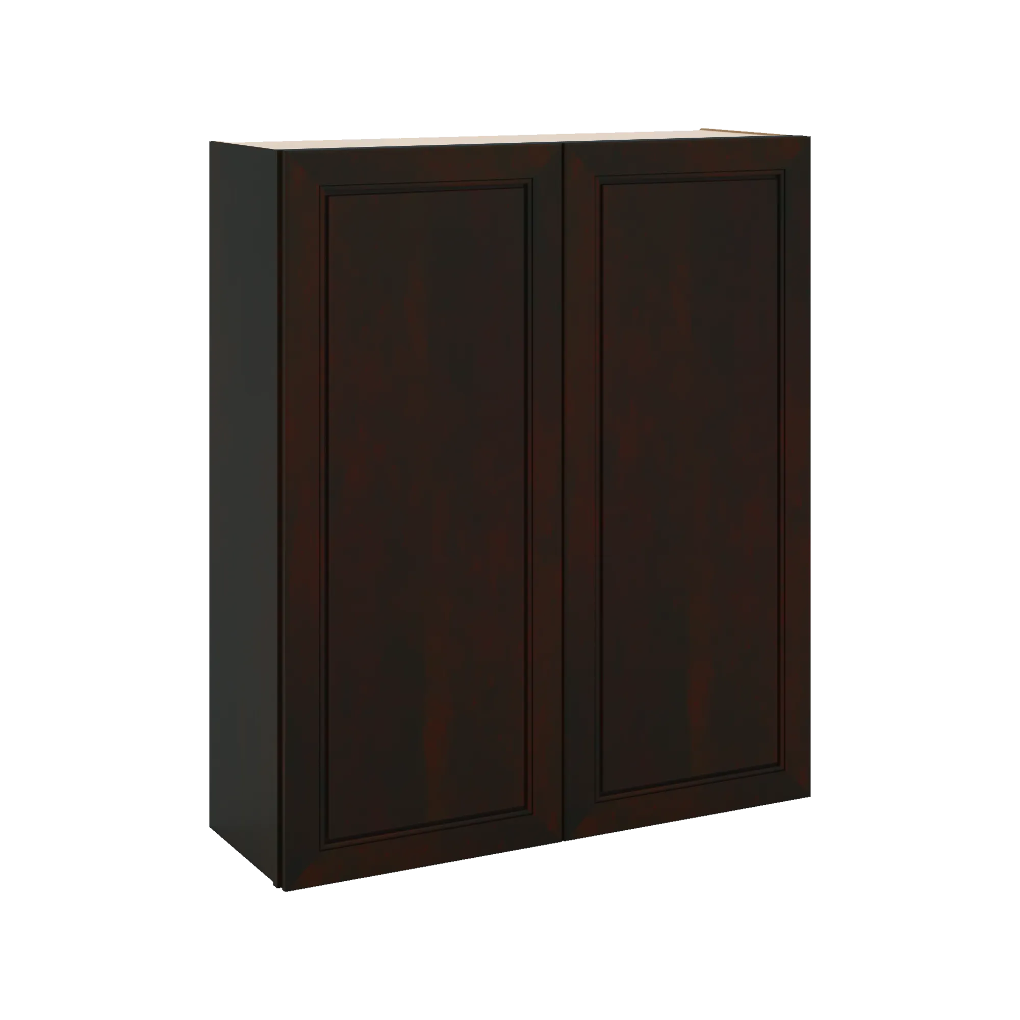 J&K Espresso K8 Double Door Wall Cabinet - 36" W x 42" H