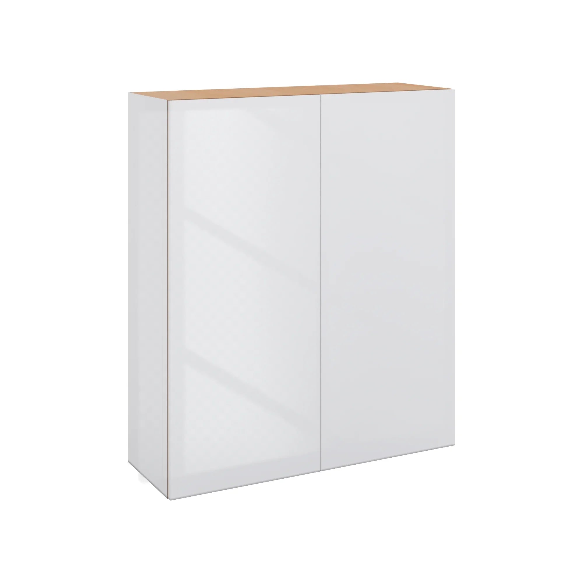 Modernform Cabinet Gloss White 36" W X 42" H X 12" D Double Door Wall Cabinet