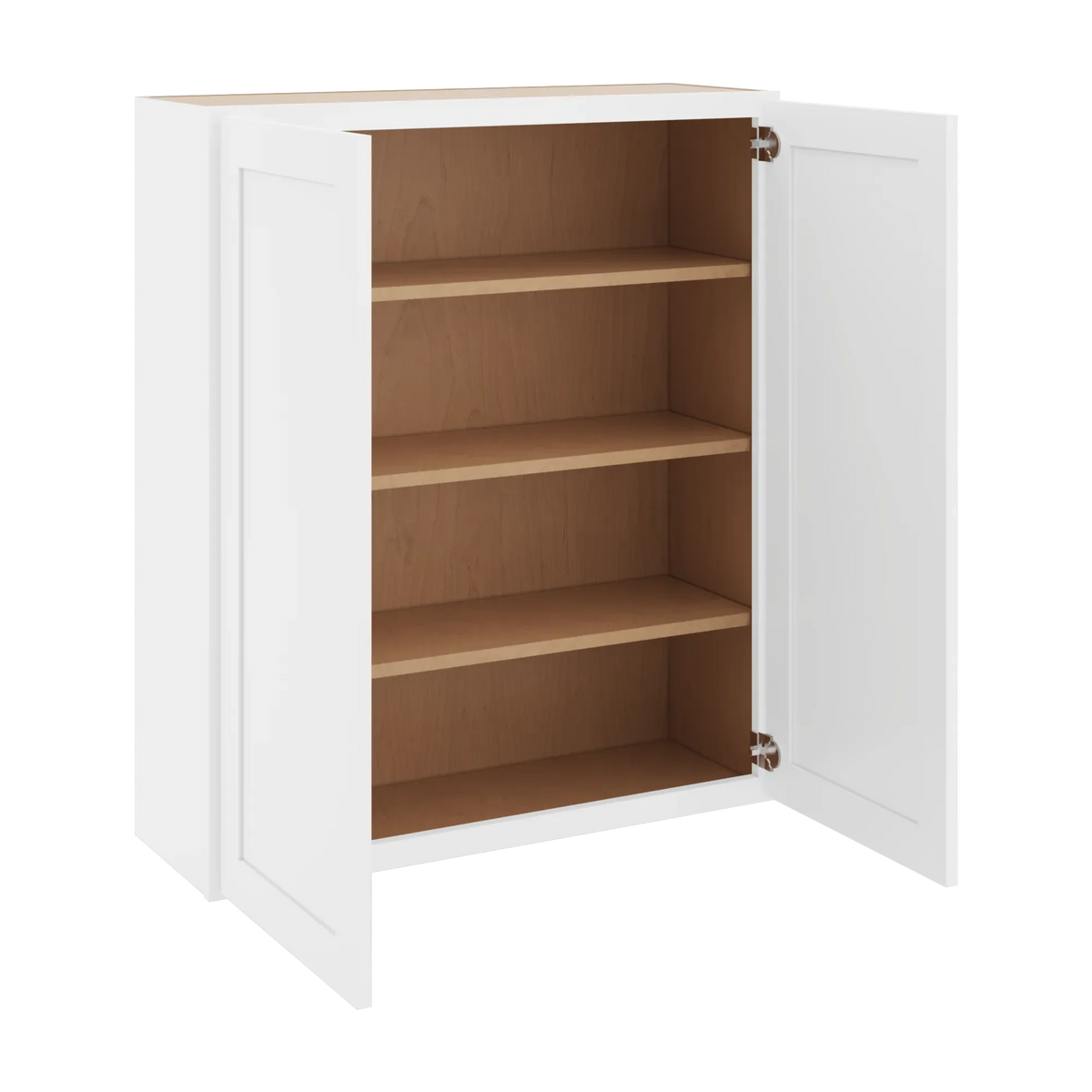cnc luxor white 36 w x 42 h double door wall cabinet