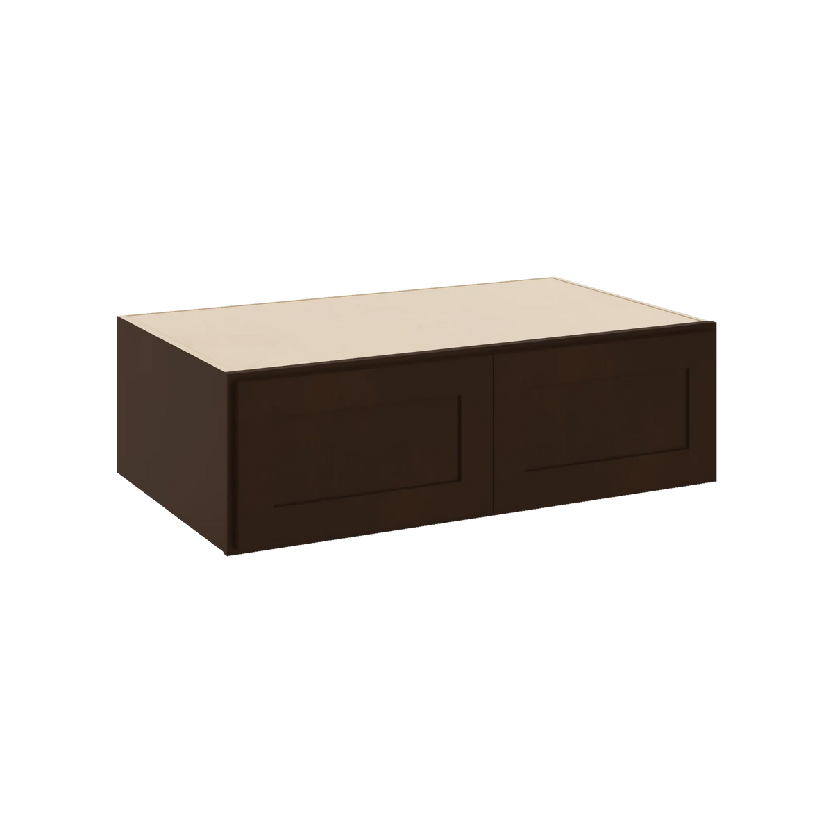 CNC Luxor 5-Piece Espresso 39" W X 12" H X 24" D Double Door Wall Cabinet