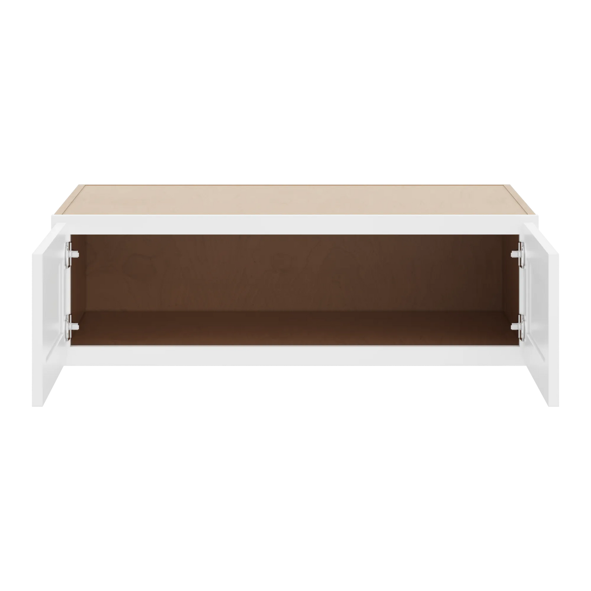 cnc luxor white 39 w x 12 h x 24 d double door wall cabinet