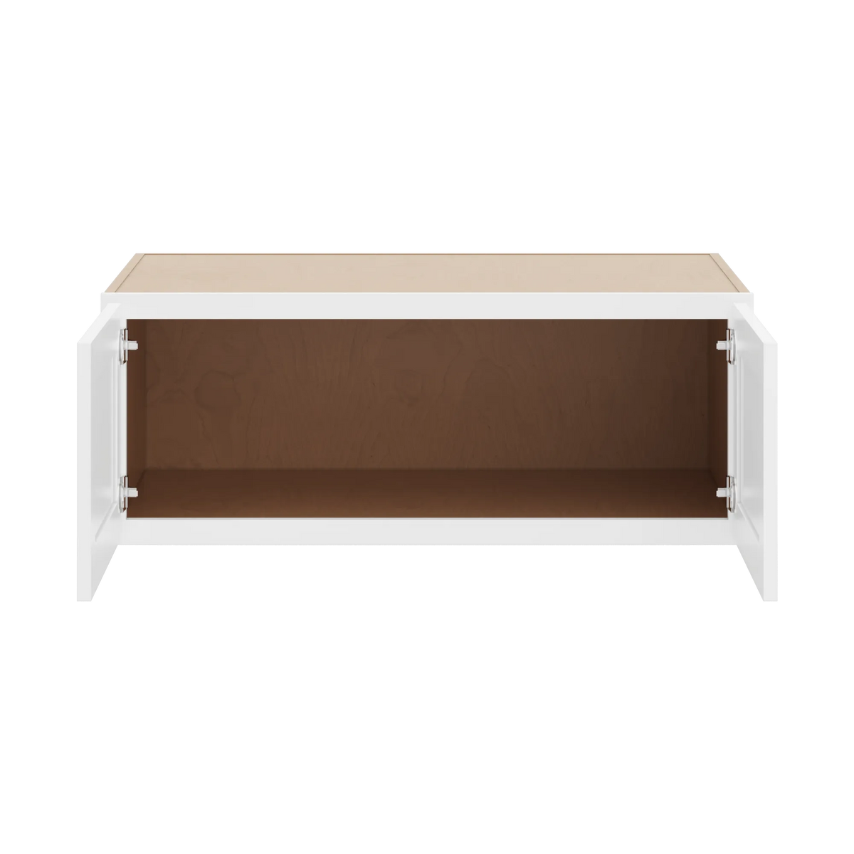 cnc luxor white 39 w x 15 h x 24 d double door wall cabinet