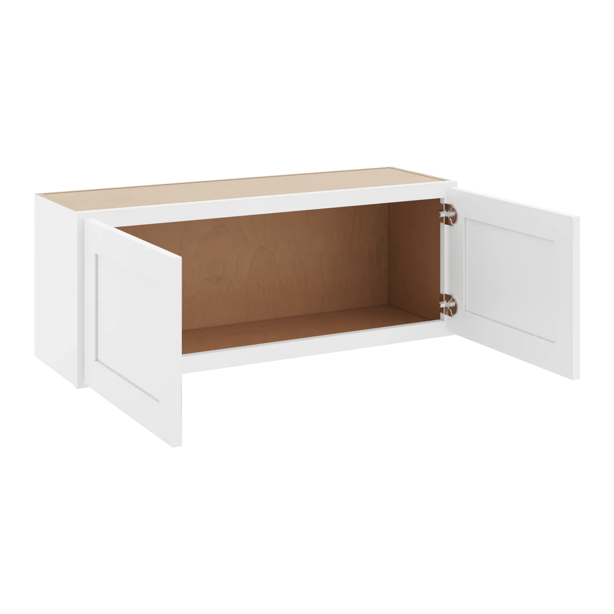cnc luxor white 39 w x 15 h double door wall cabinet