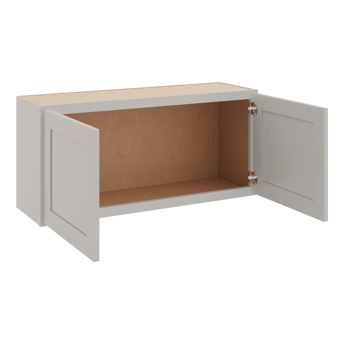 cnc luxor 5 piece misty grey 39 w x 18 h double door wall cabinet