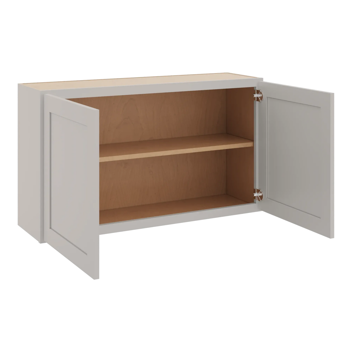 cnc luxor 5 piece misty grey 39 w x 24 h double door wall cabinet