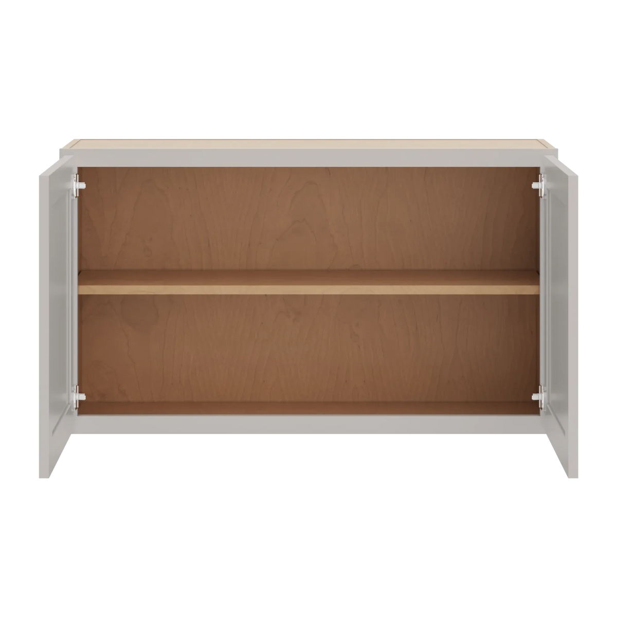 cnc luxor misty grey 39 w x 24 h double door wall cabinet
