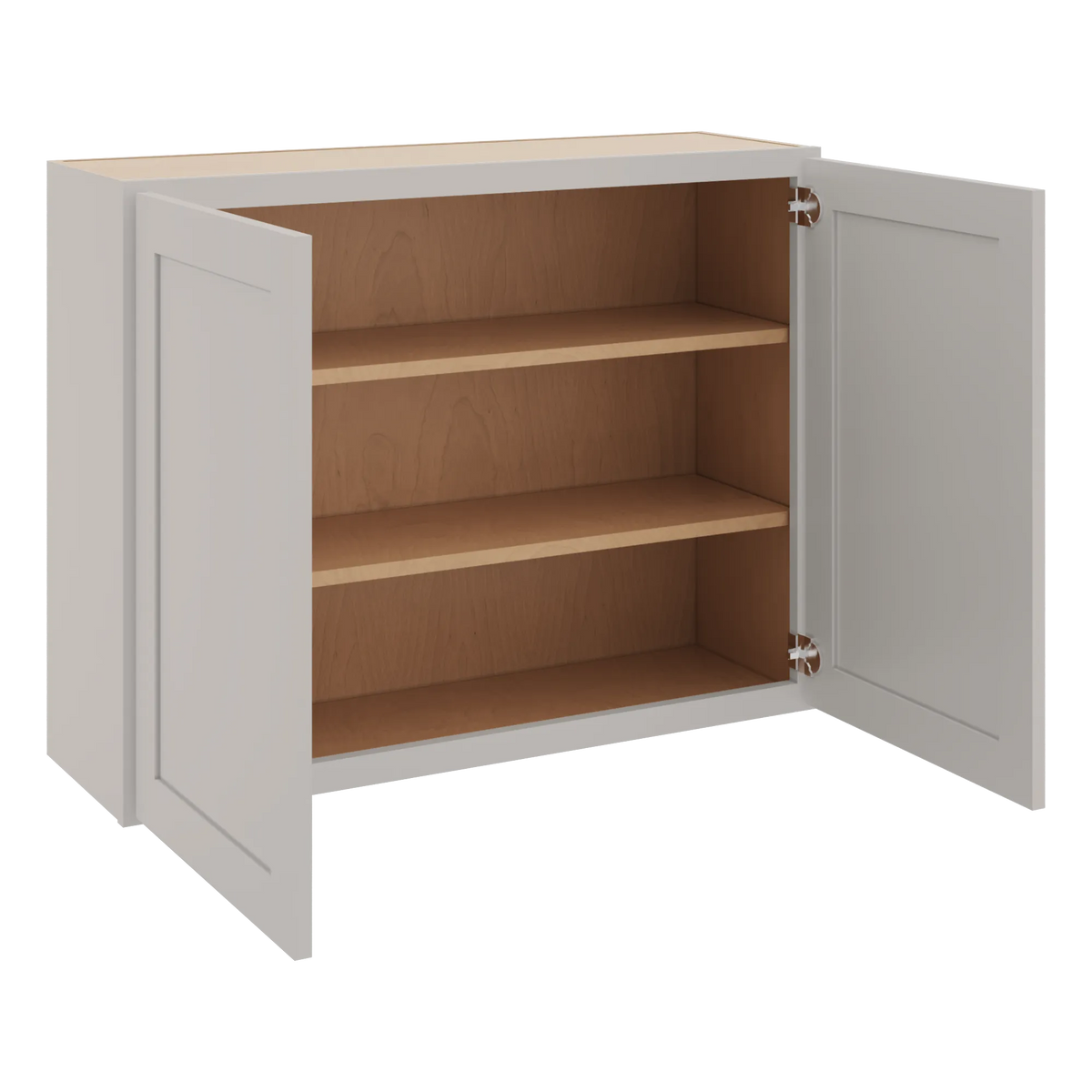 cnc luxor 5 piece misty grey 39 w x 30 h double door wall cabinet