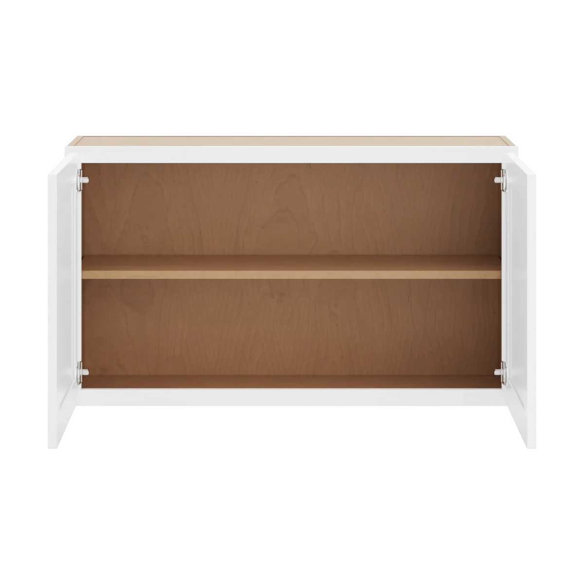 cnc luxor white 42 w x 24 h double door wall cabinet