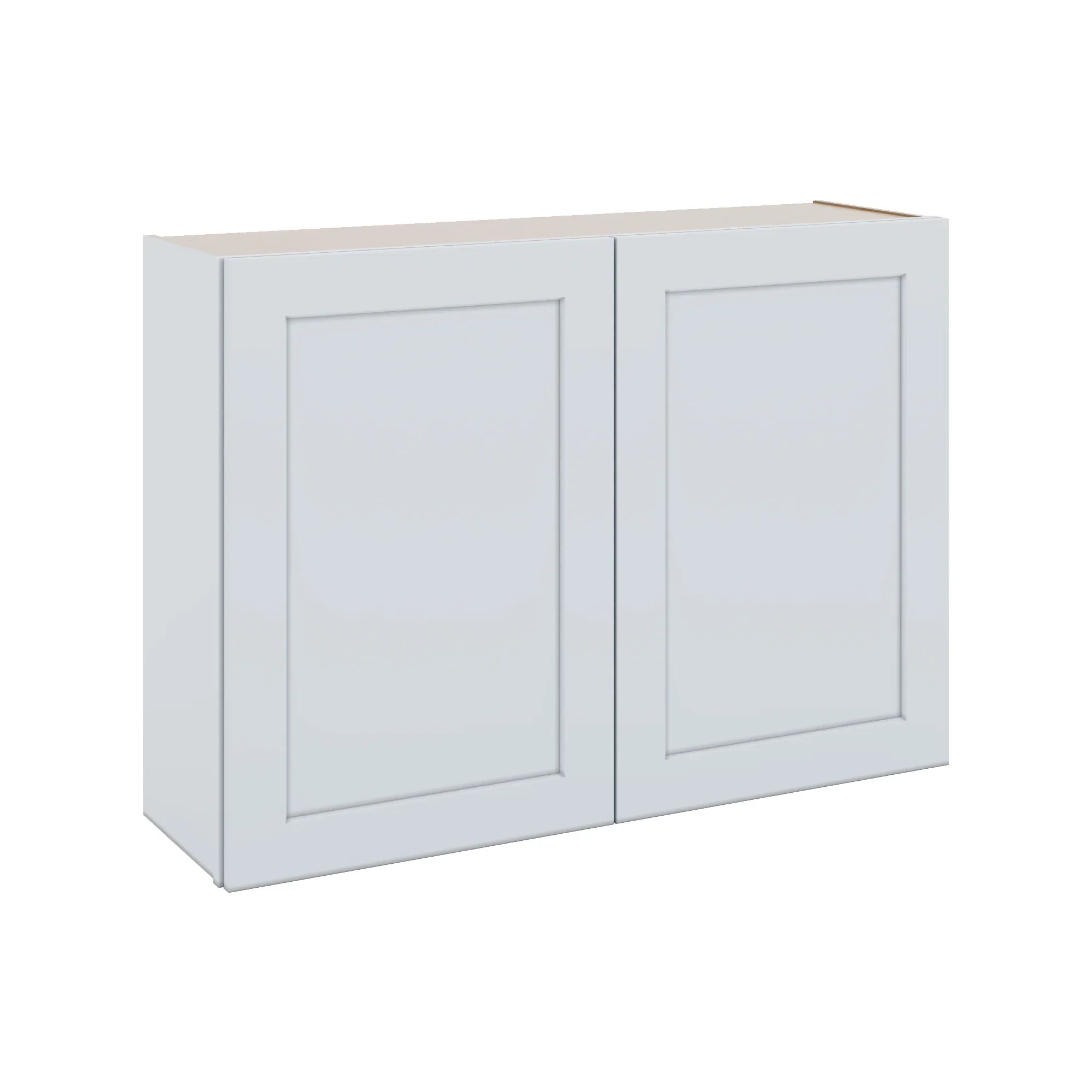 J&K White Shaker S8 Double Door Wall Cabinet - 42" W x 30" H