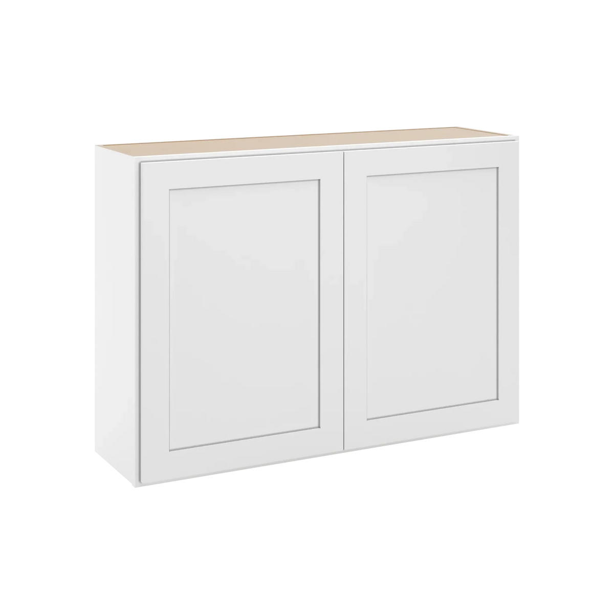 cnc luxor white 42 w x 30 h double door wall cabinet