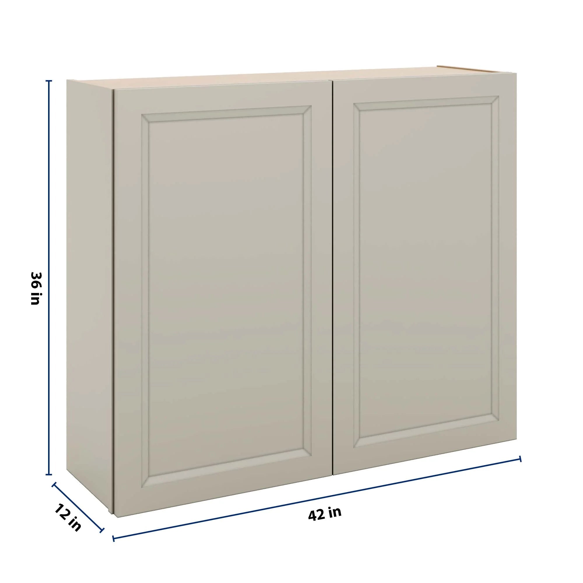J&K Pebble B6 Double Door Wall Cabinet - 42" W x 36" H