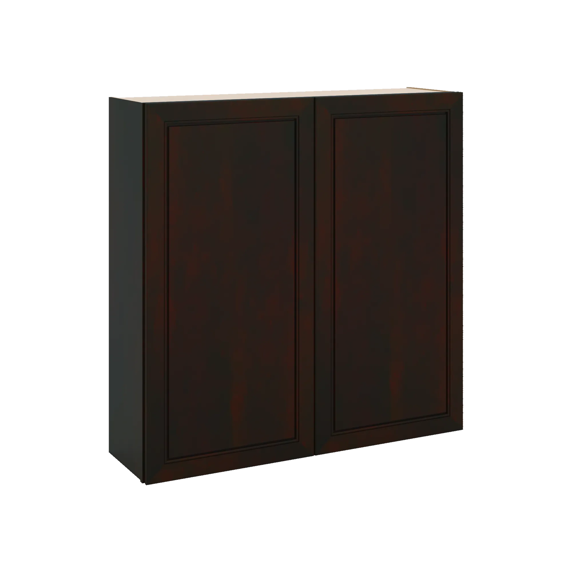 J&K Espresso K8 Double Door Wall Cabinet - 42" W x 42" H