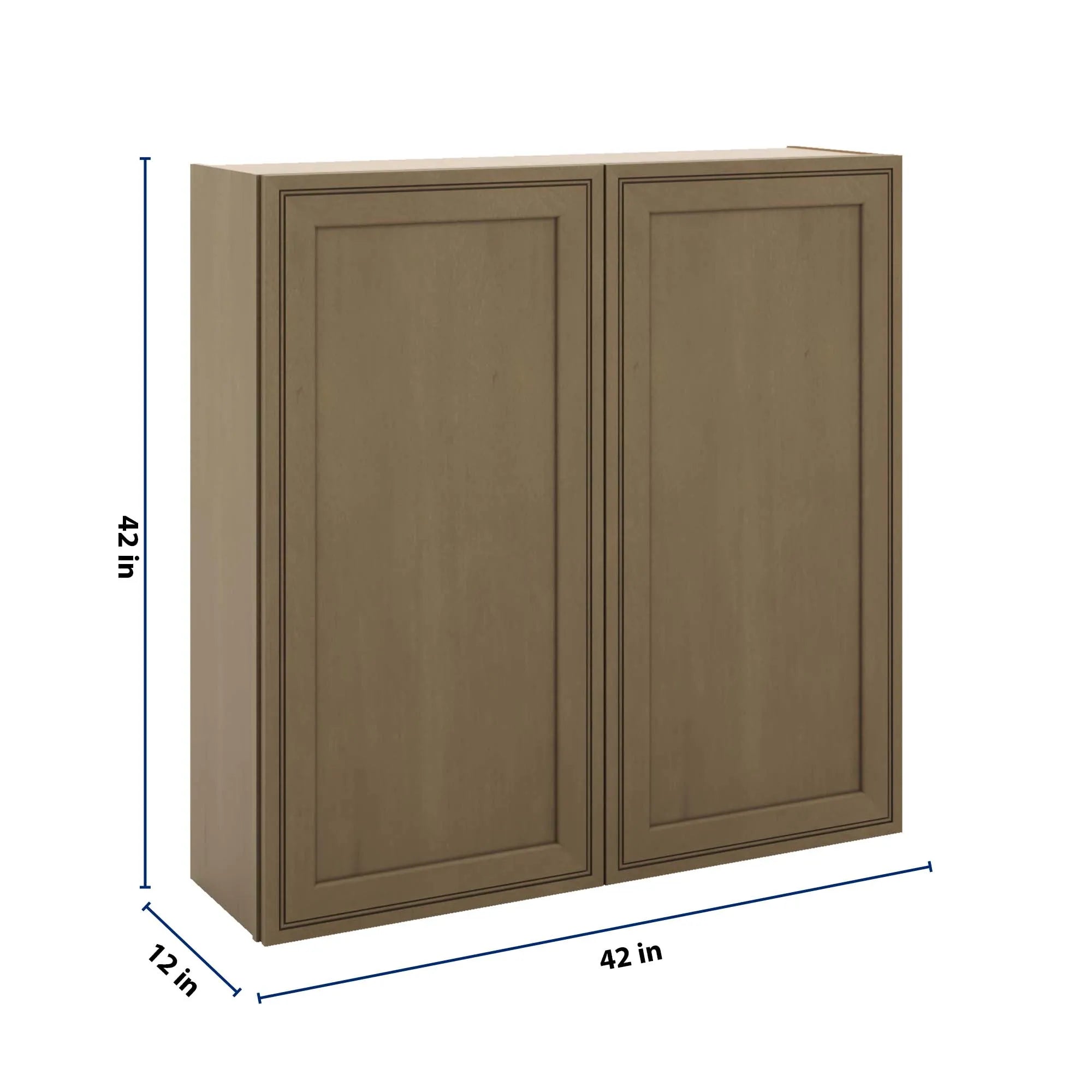 J&K Hazel H8 Double Door Wall Cabinet - 42" W x 42" H