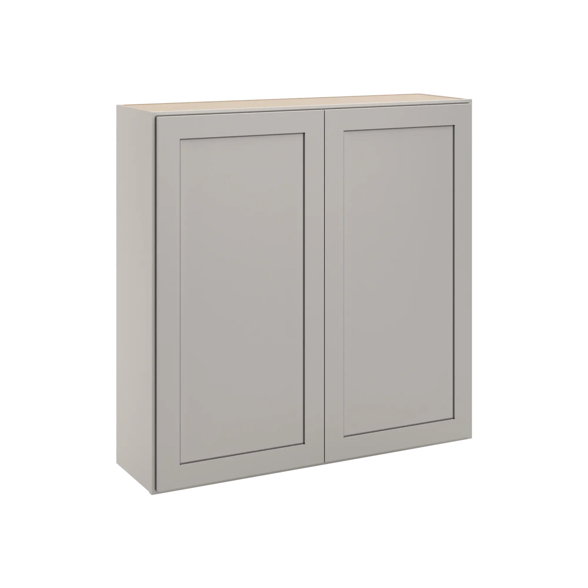 cnc luxor misty grey 42 w x 42 h double door wall cabinet