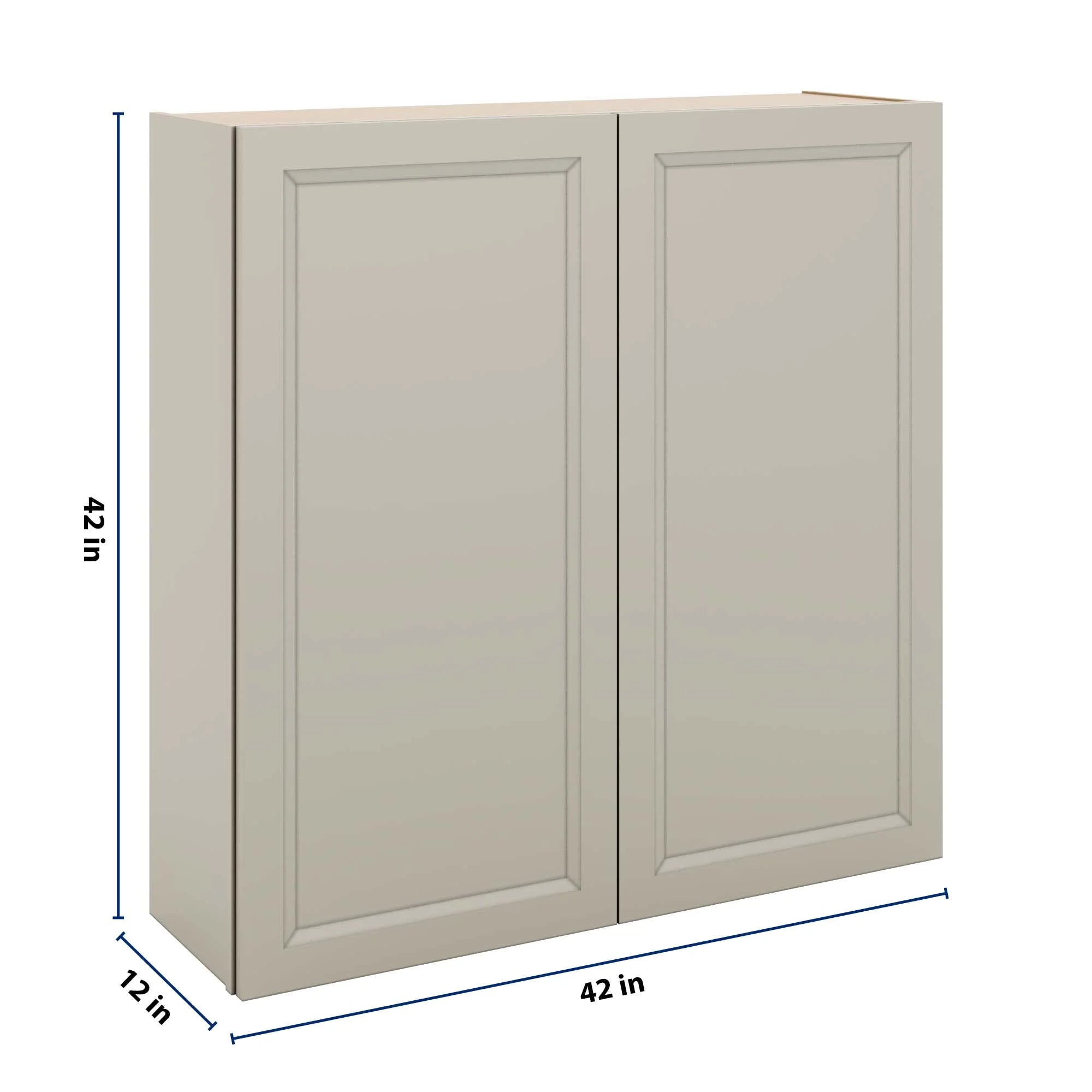 J&K Pebble B6 Double Door Wall Cabinet - 42" W x 42" H