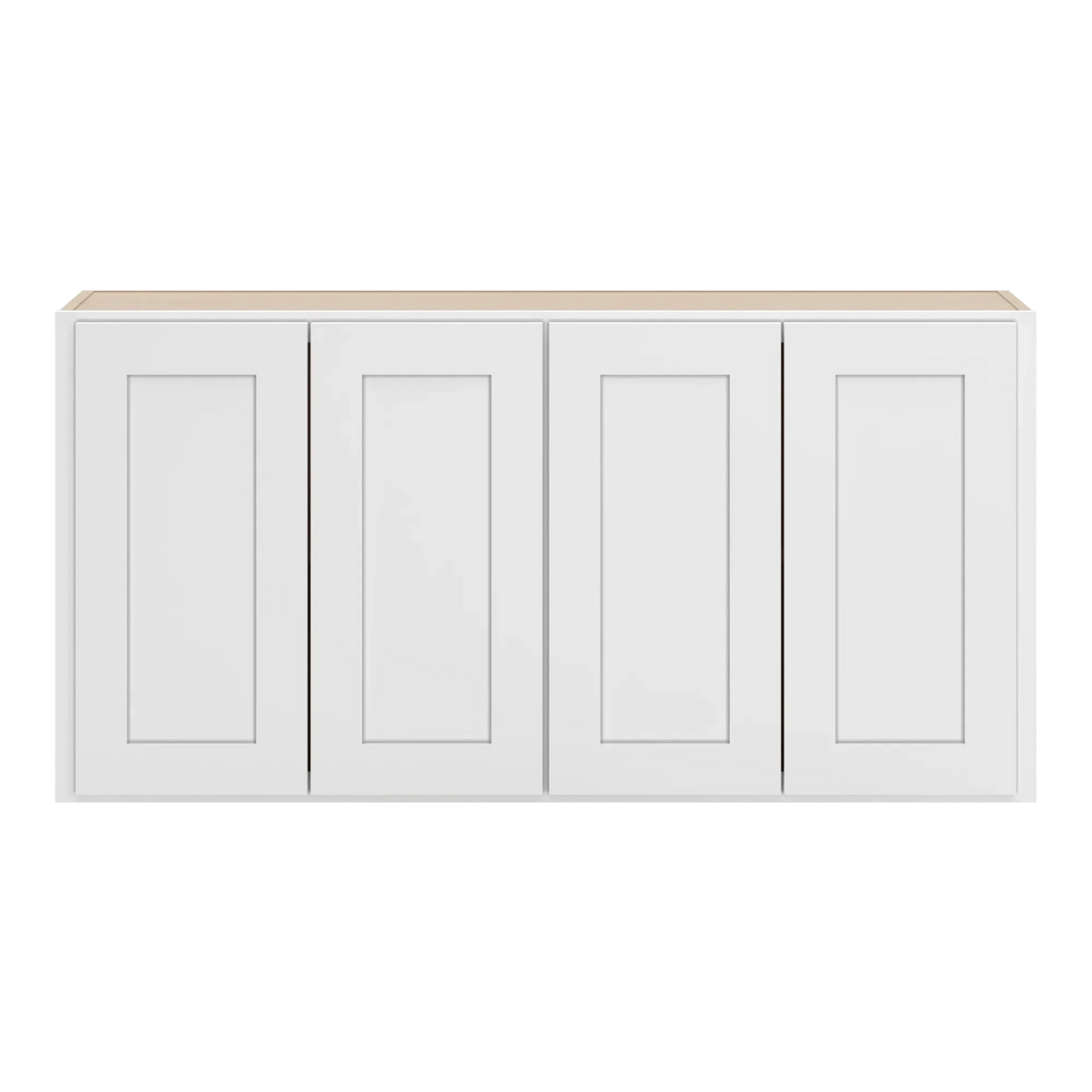 cnc luxor white 48 w x 24 h four door wall cabinet