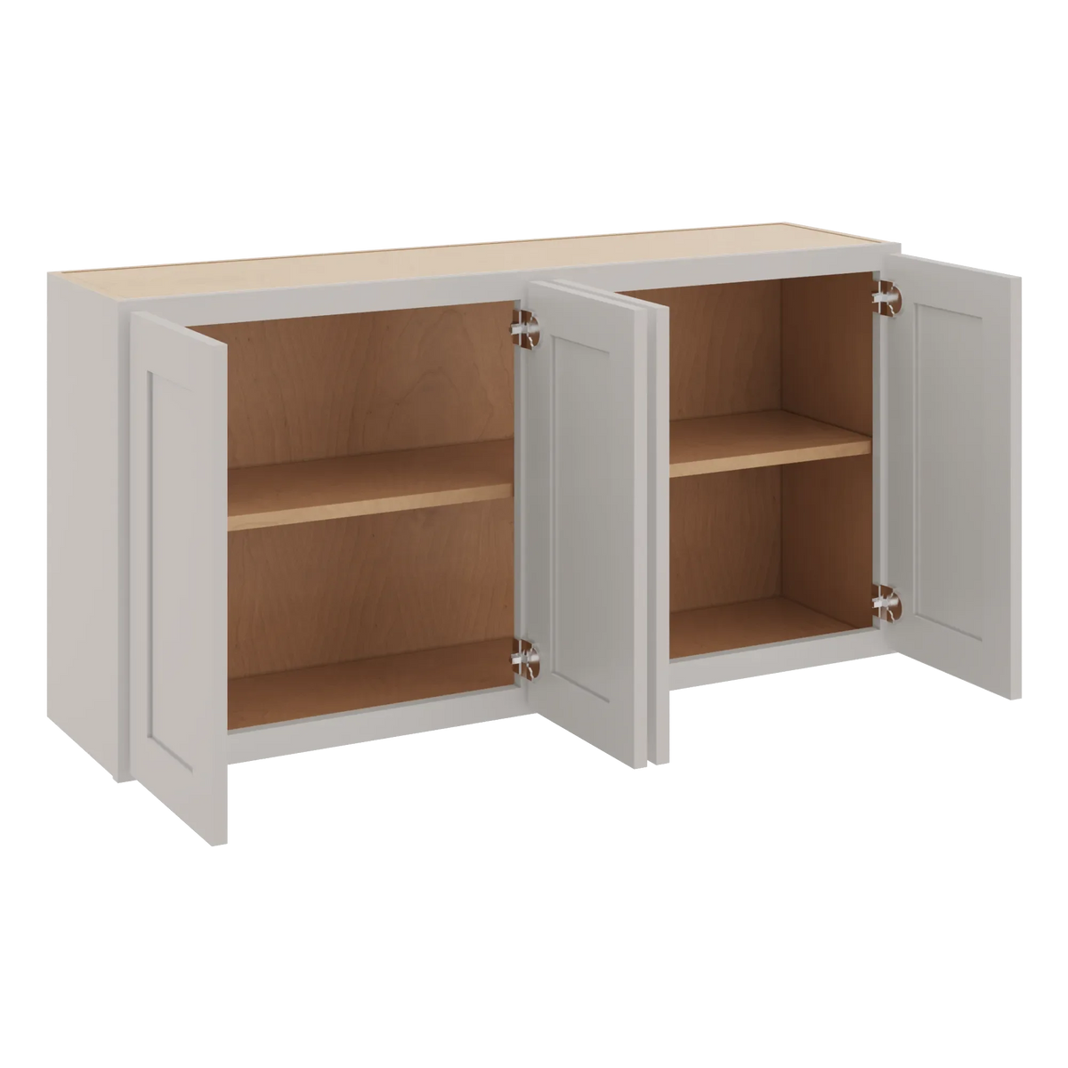 cnc luxor 5 piece misty grey 48 w x 24 h four door wall cabinet