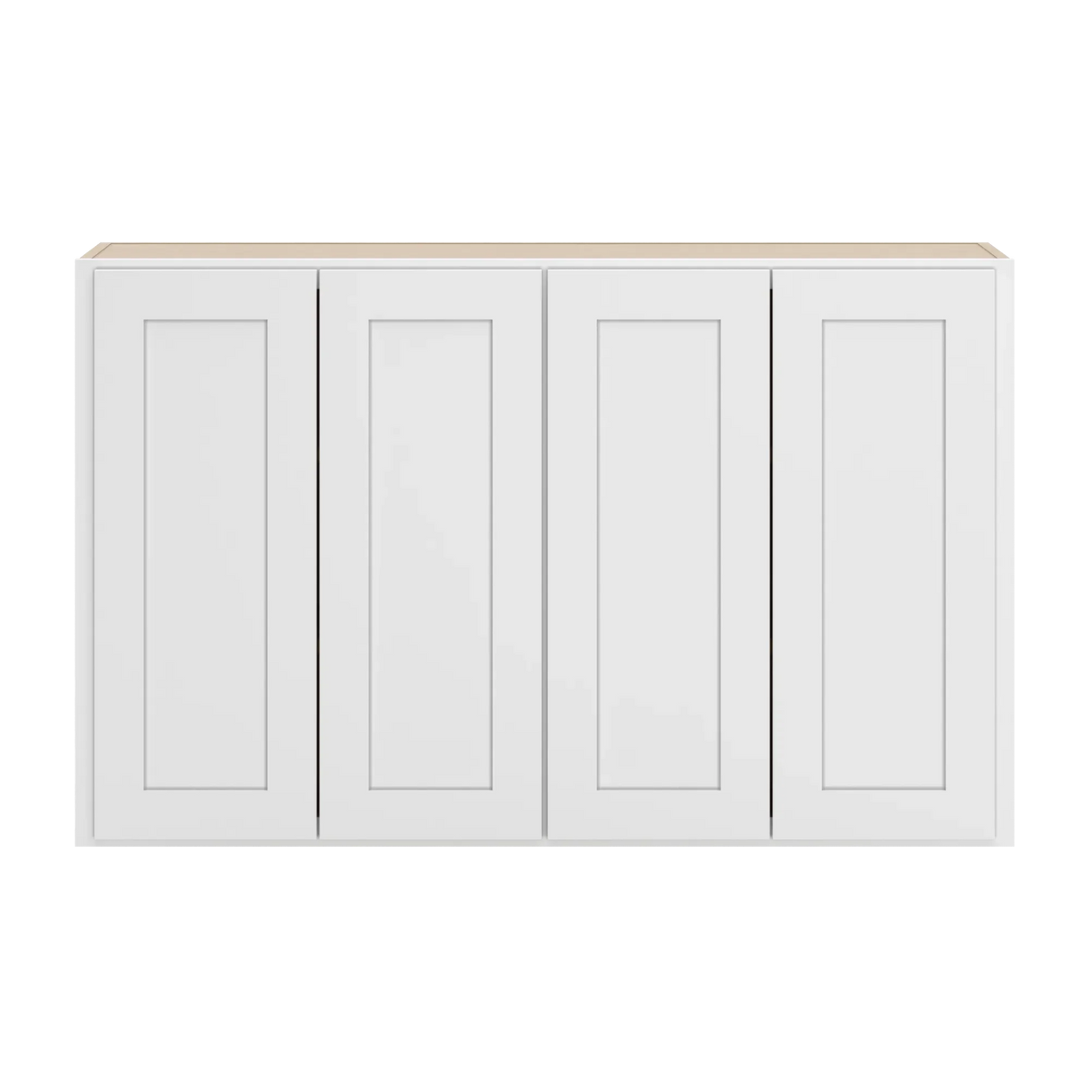 cnc luxor white 48 w x 30 h double door wall cabinet