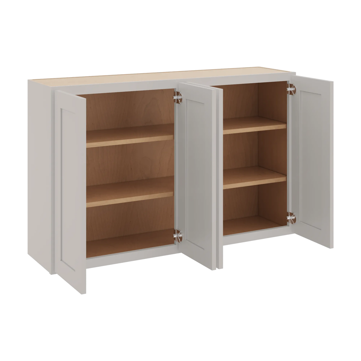 cnc luxor 5 piece misty grey 48 w x 30 h double door wall cabinet