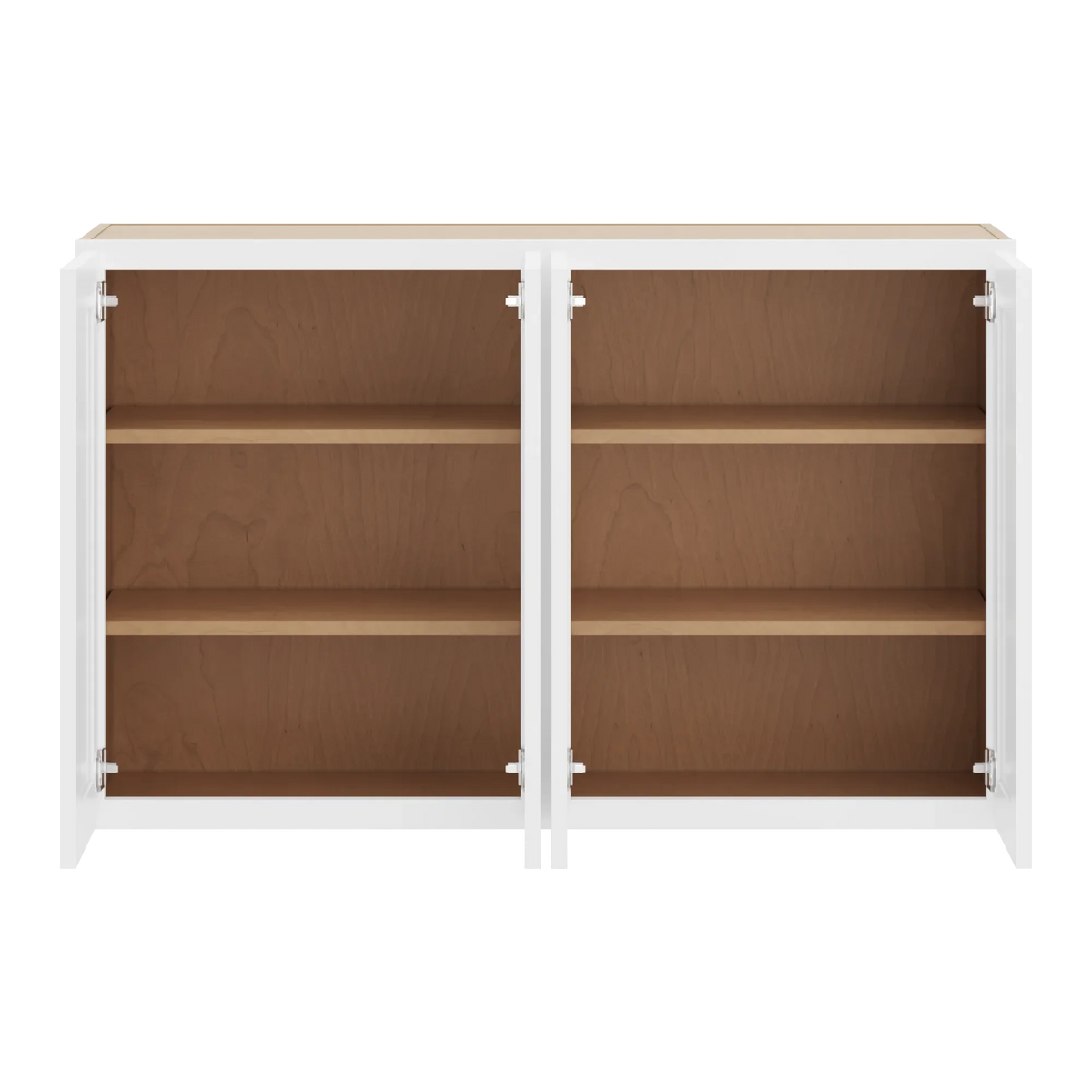 cnc luxor white 48 w x 30 h double door wall cabinet