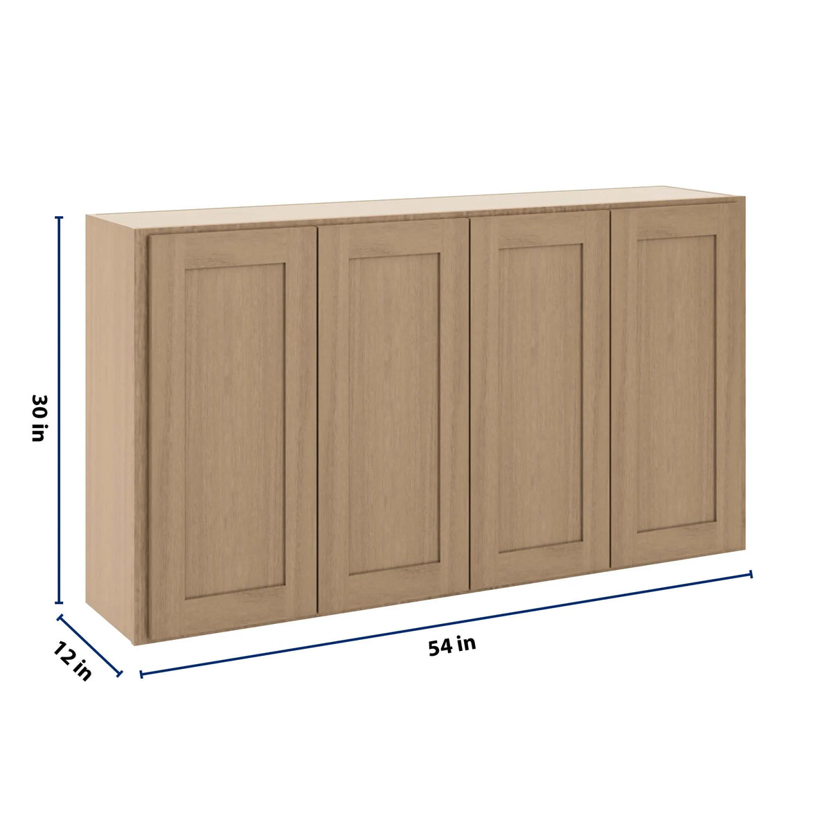 CNC Luxor 5-Piece Harvest 54" W X 30" H Double Door Wall Cabinet