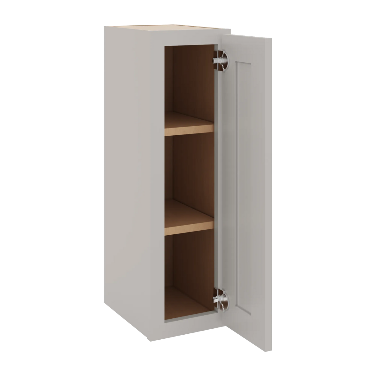cnc luxor 5 piece misty grey 9 w x 30 h single door wall cabinet