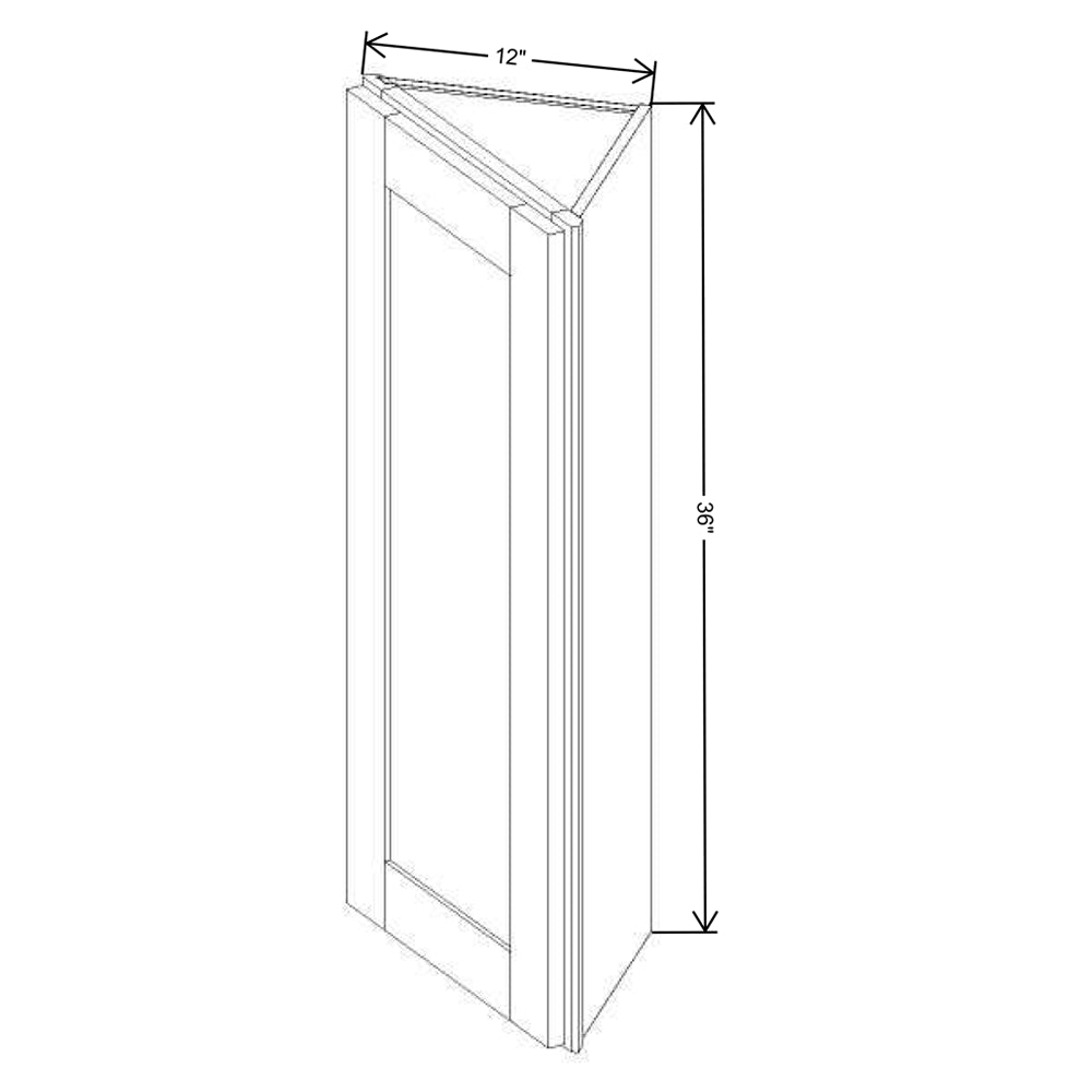 FABUWOOD ALLURE GALAXY Nickel 12"W X 36"H WALL END