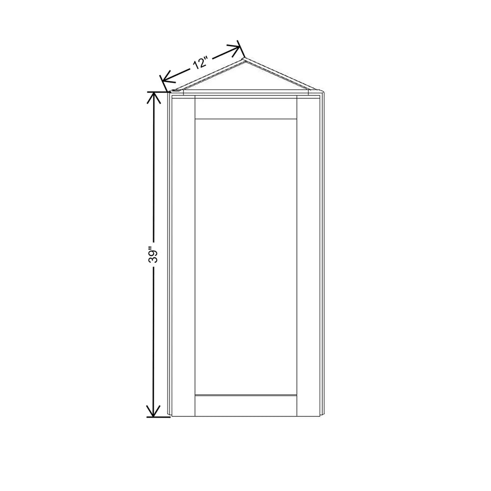 Fabuwood Allure Galaxy Horizon 12" W X 39" H X 12" D Wall End Cabinet