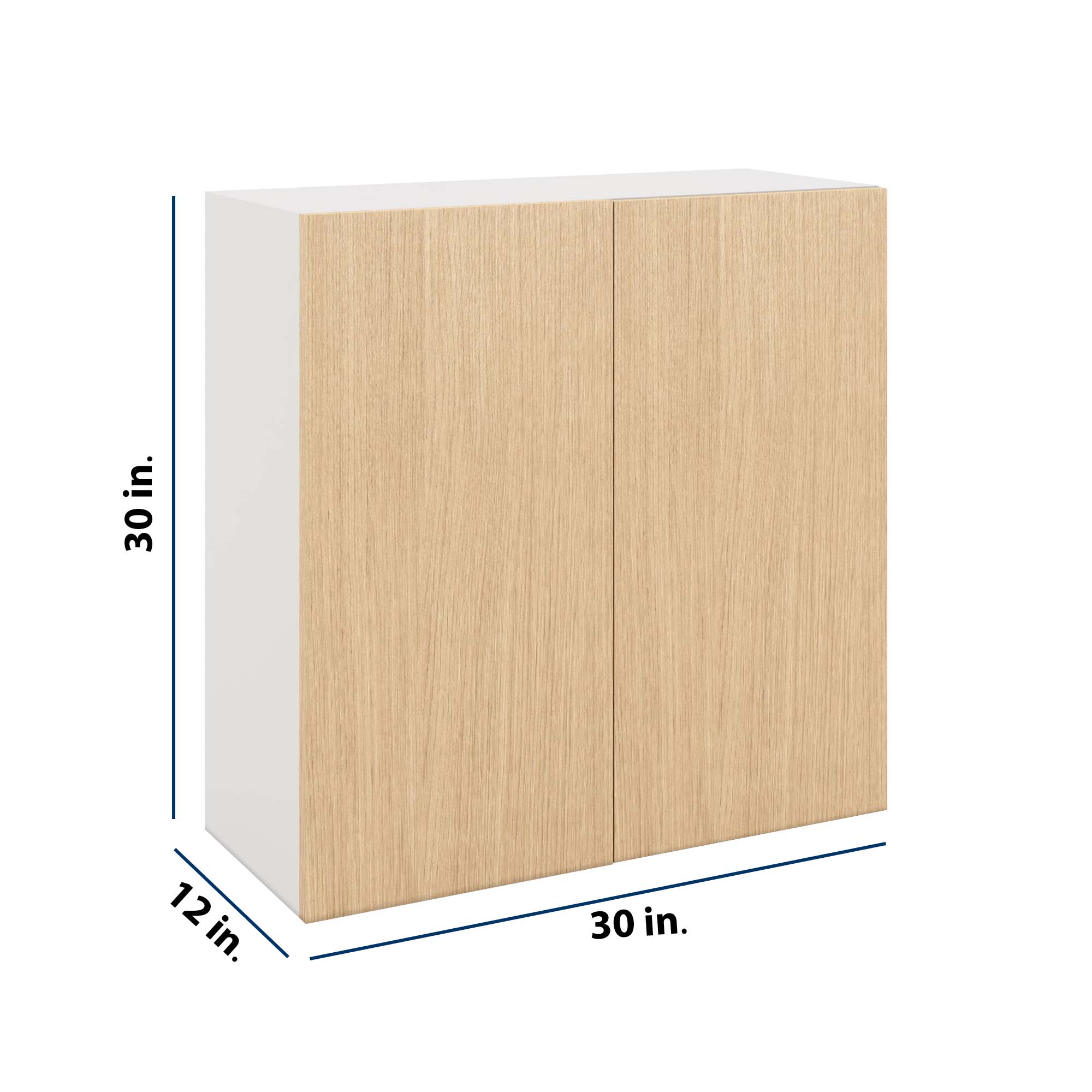 Modernform Cabinet Natural Oak 30" W X 30" H X 12" D Single Door Blind Corner Wall Cabinet