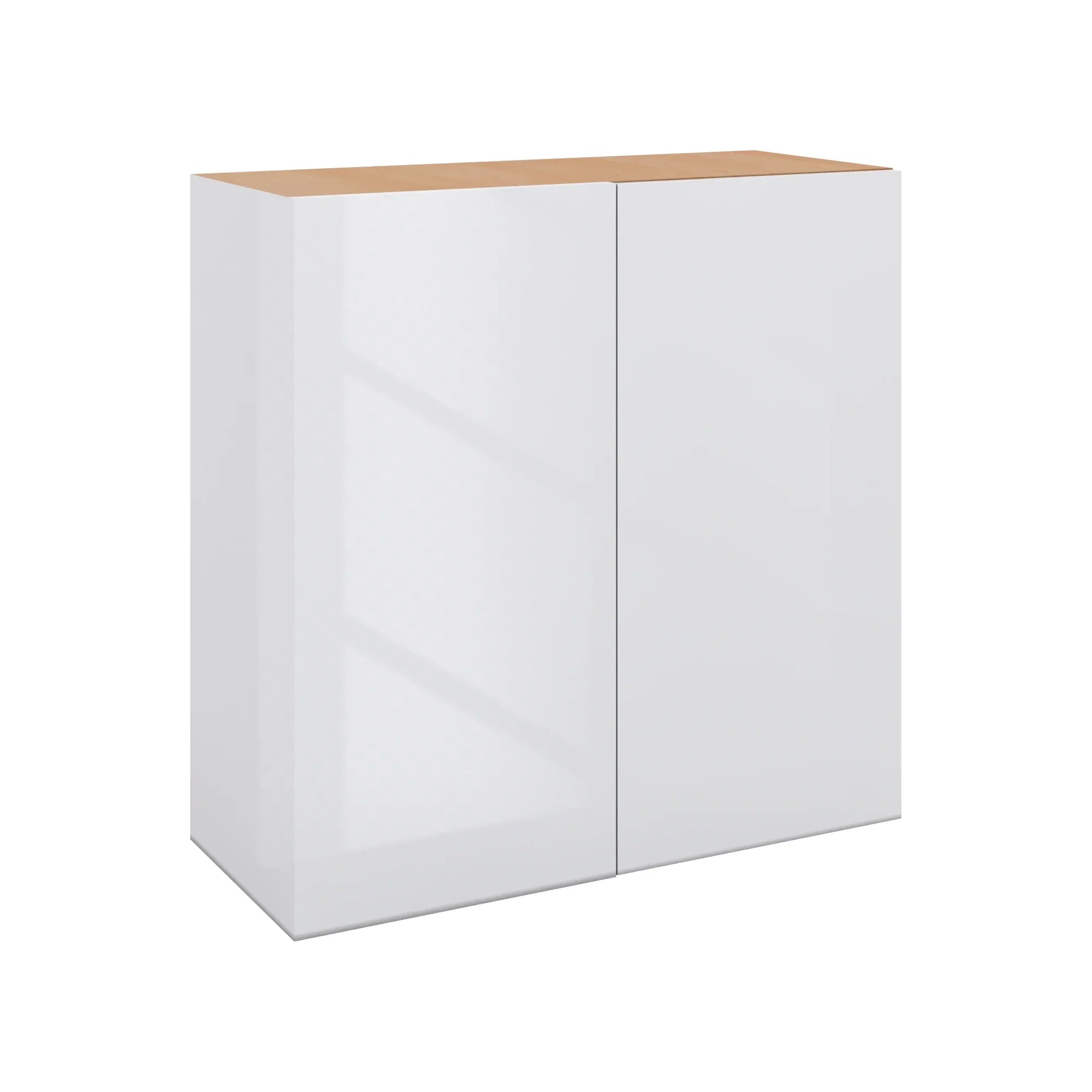 Modernform Cabinet Gloss White 30" W X 30" H X 12" D Single Door Blind Corner Wall Cabinet