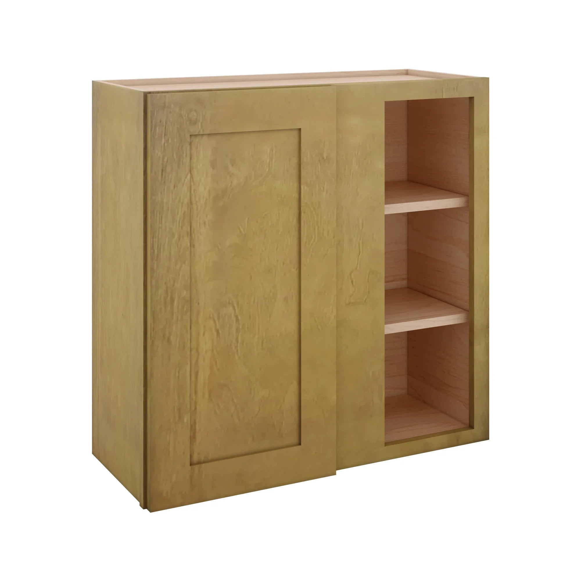 Modernform Cabinet Natural Shaker 30" W X 30" H X 12" D Single Door Blind Corner Wall Cabinet