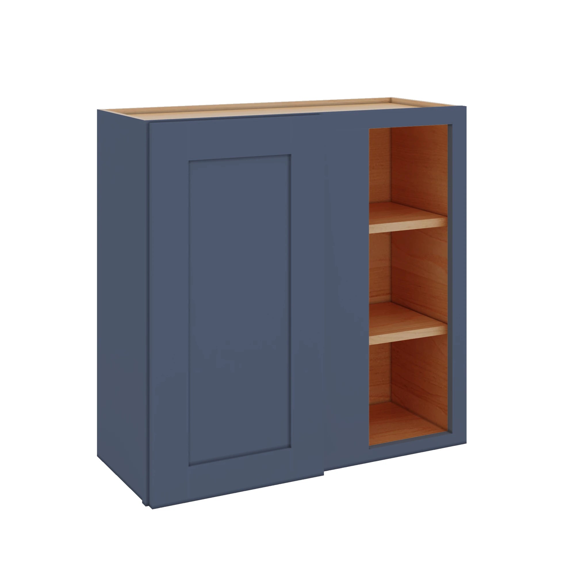 Modernform Cabinet Signature Blue 30" W X 30" H X 12" D Single Door Blind Corner Wall Cabinet
